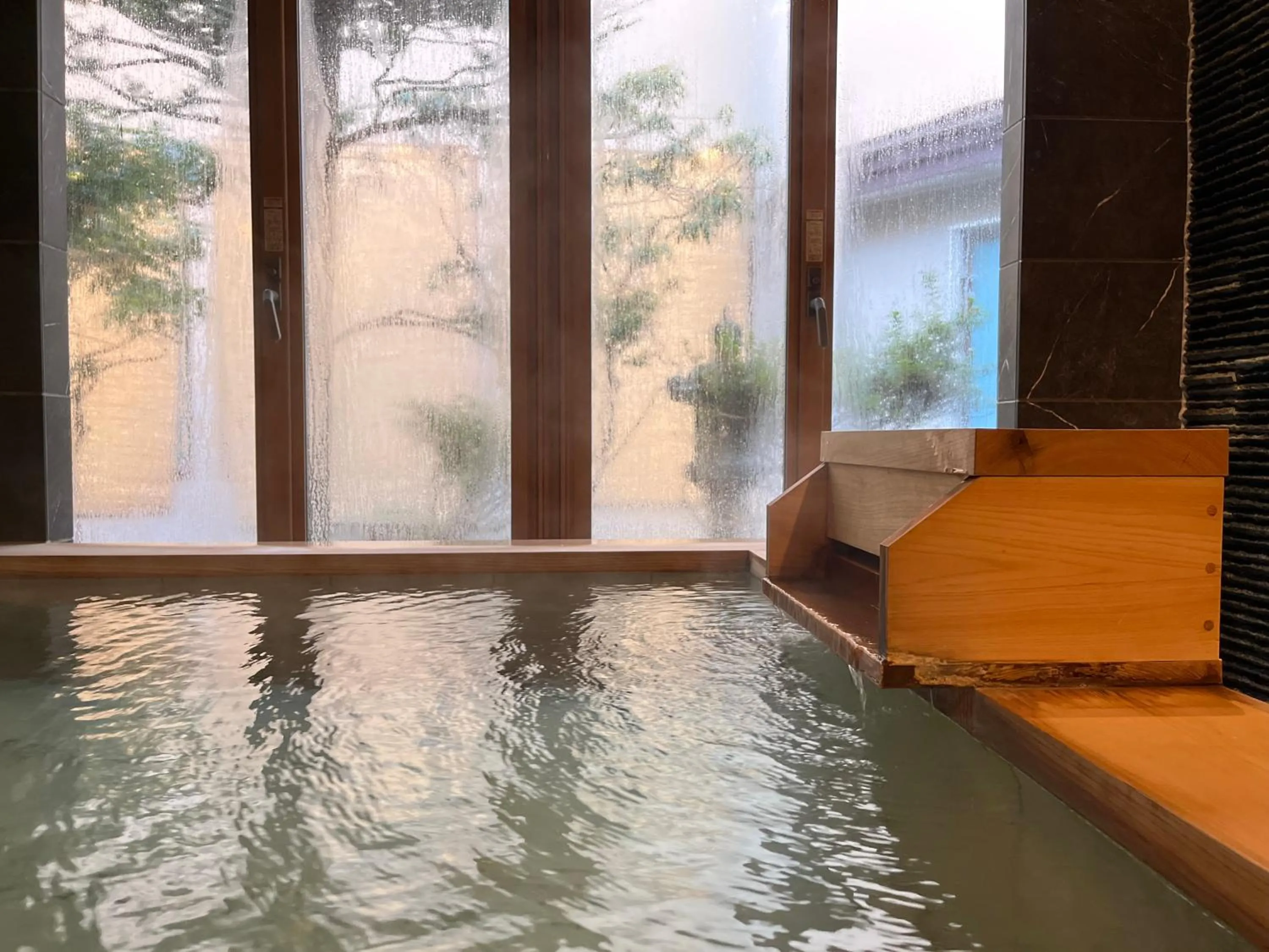 Open Air Bath in Wakamatsu Hot Spring Resort