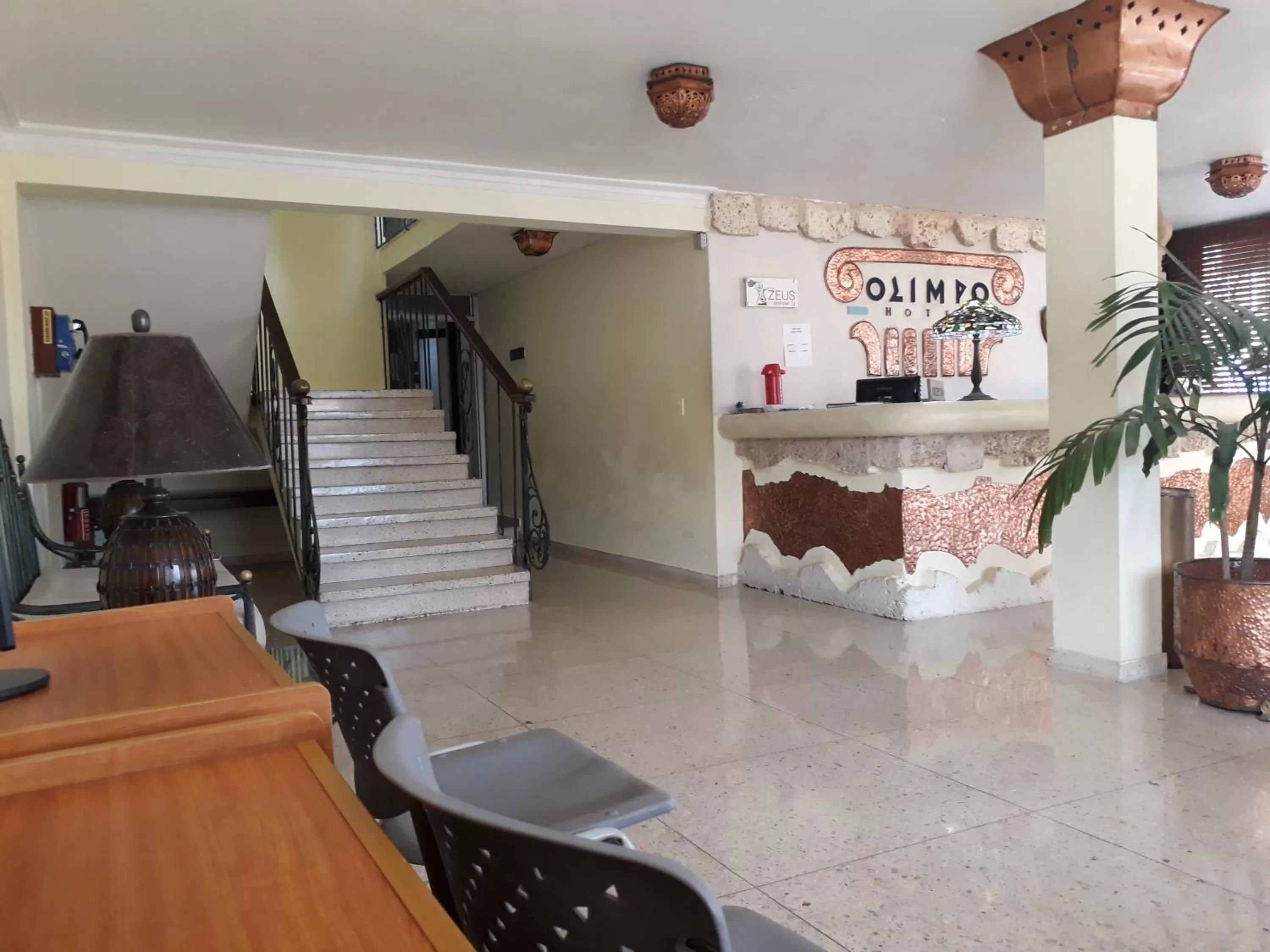 Lobby/Reception in Hotel Olimpo