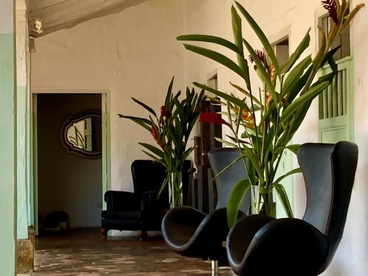 Seating area in La Nube Posada