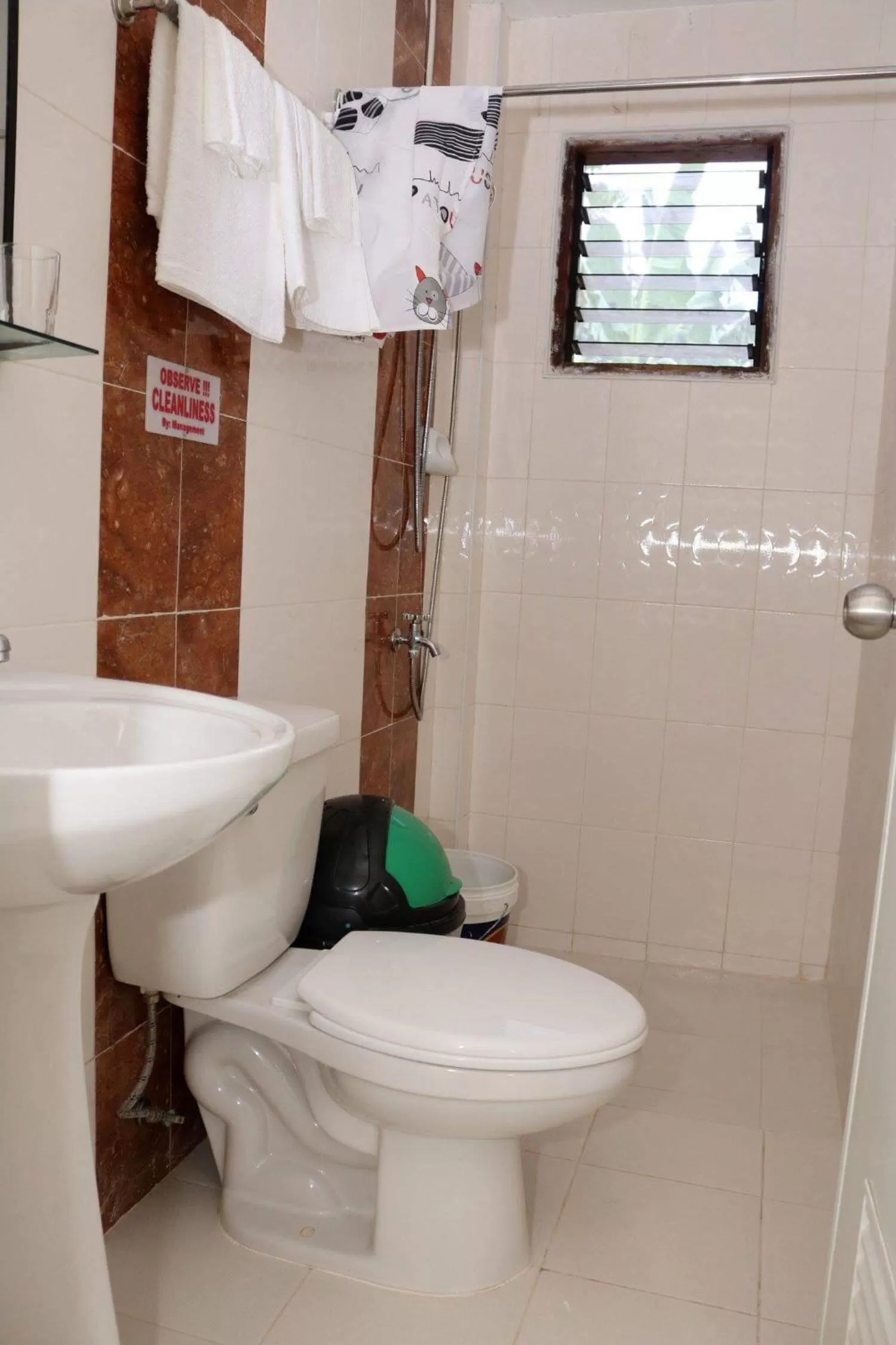 Shower in D's Oceanview Beach Resort