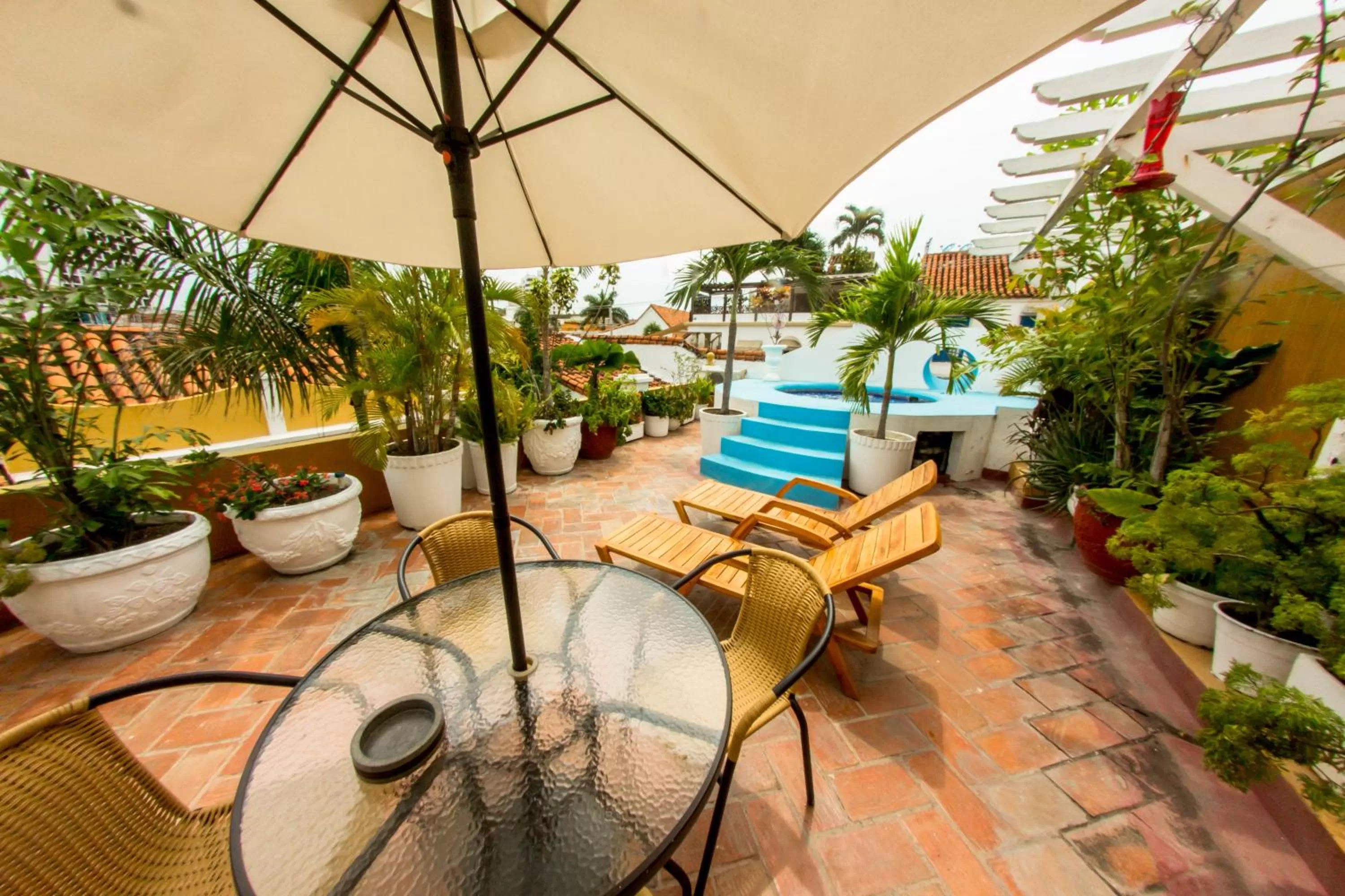 Patio, Swimming Pool in Hotel Casa Gloria Boutique