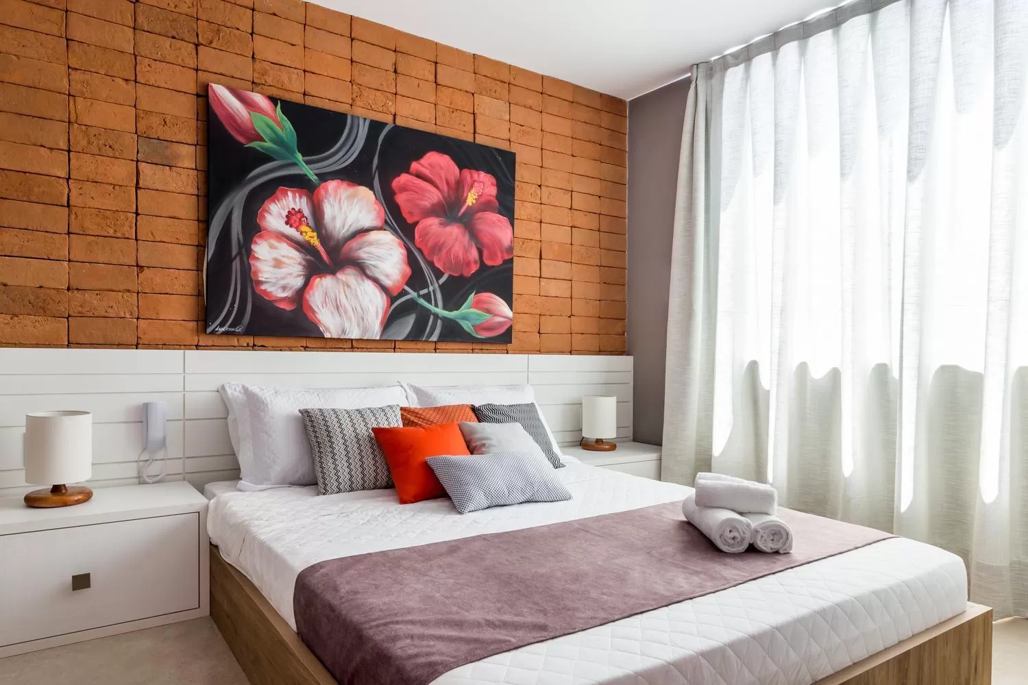 Bed in Bravo Pousada Design