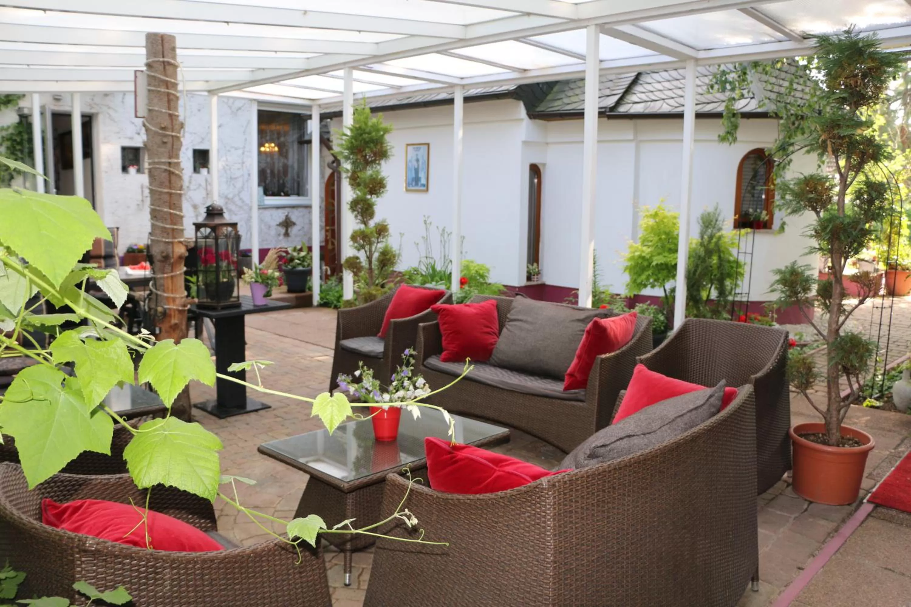 Patio in Hotel Attaché