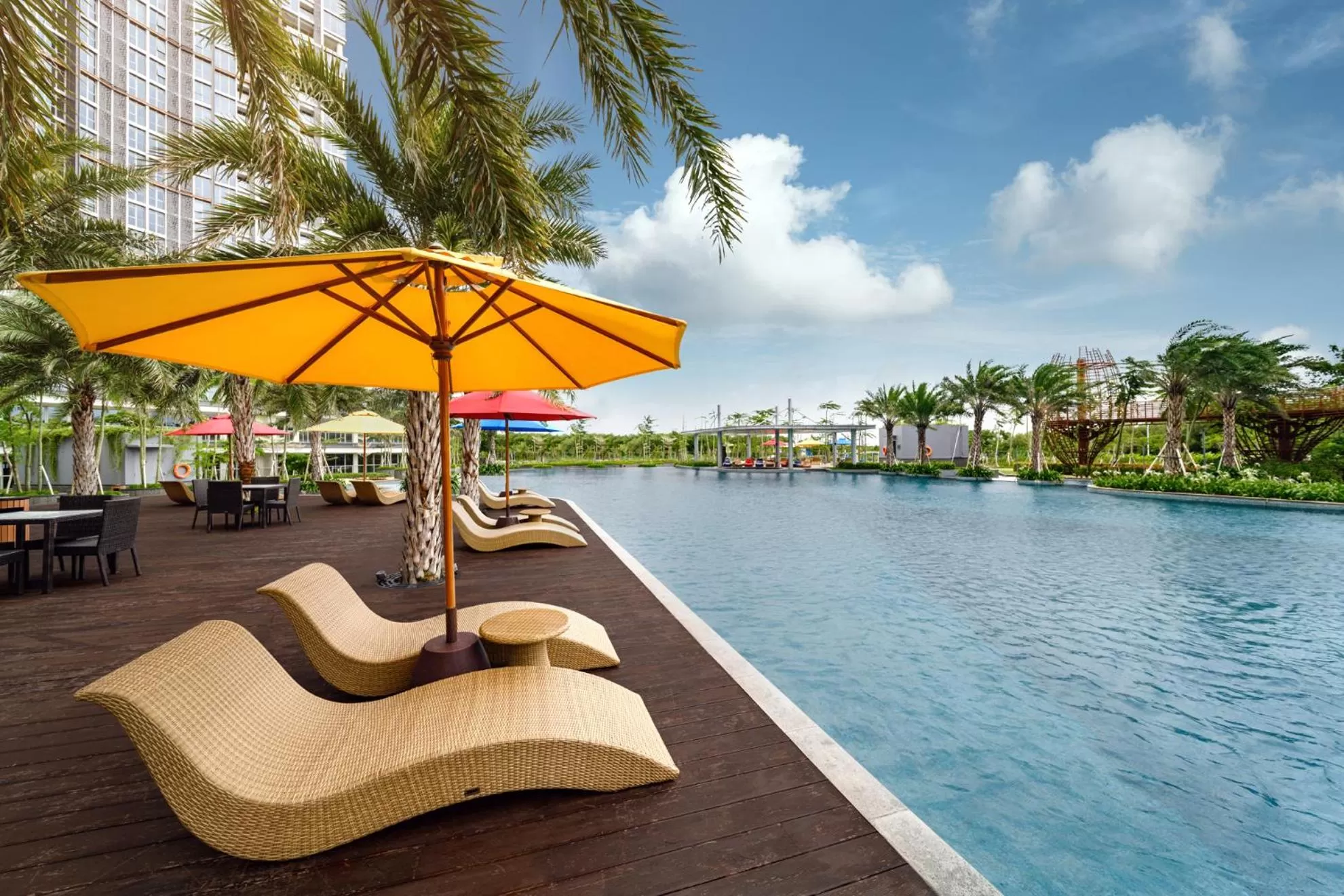 Swimming pool in Oakwood Apartments PIK Jakarta