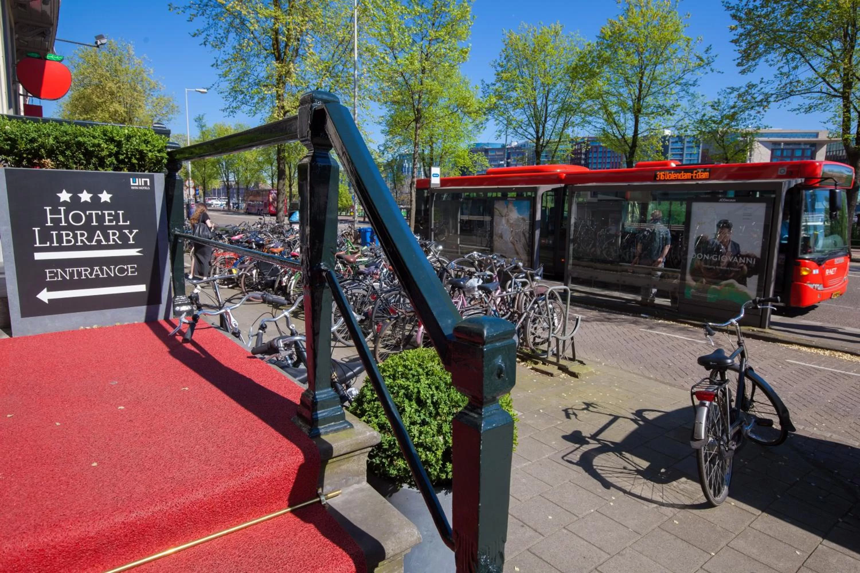 Facade/entrance in Hotel Library Amsterdam