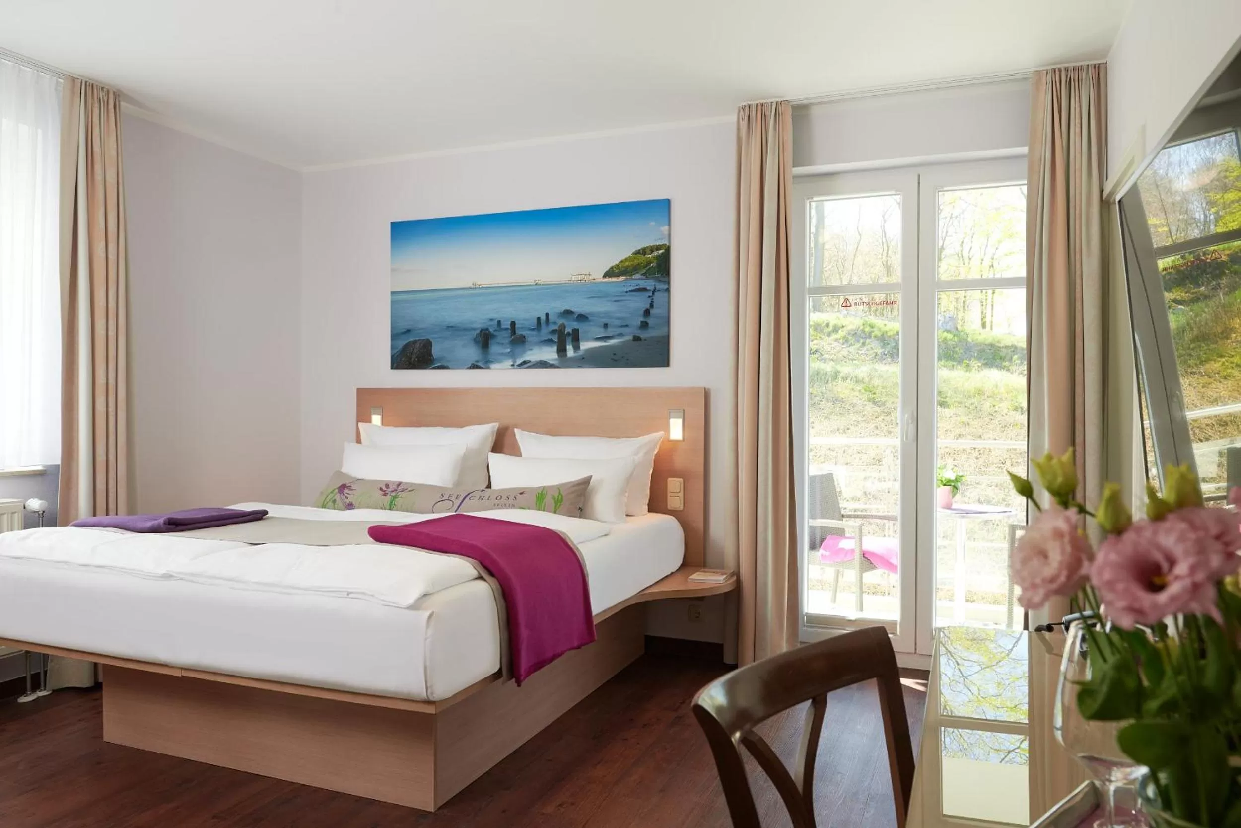 Bed in Seeschloss Sellin