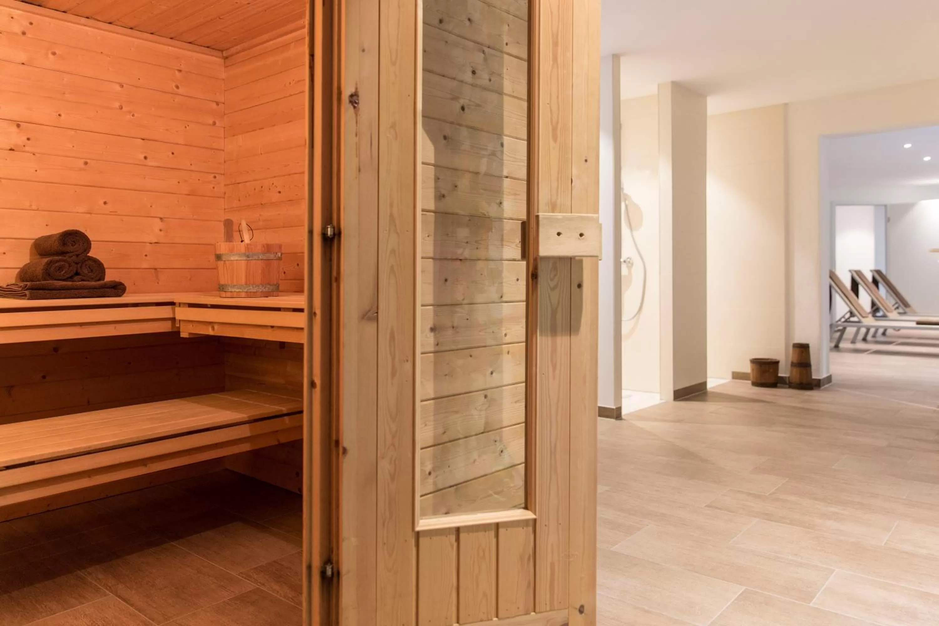 Sauna in Naturhotel Holzwurm