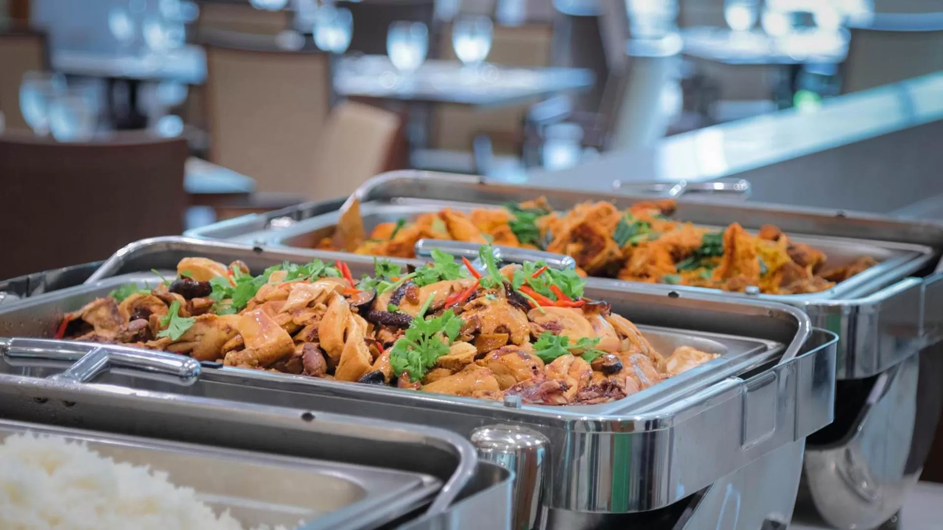 Asian breakfast in Grand Fortune Hotel Nakhon Si Thammarat