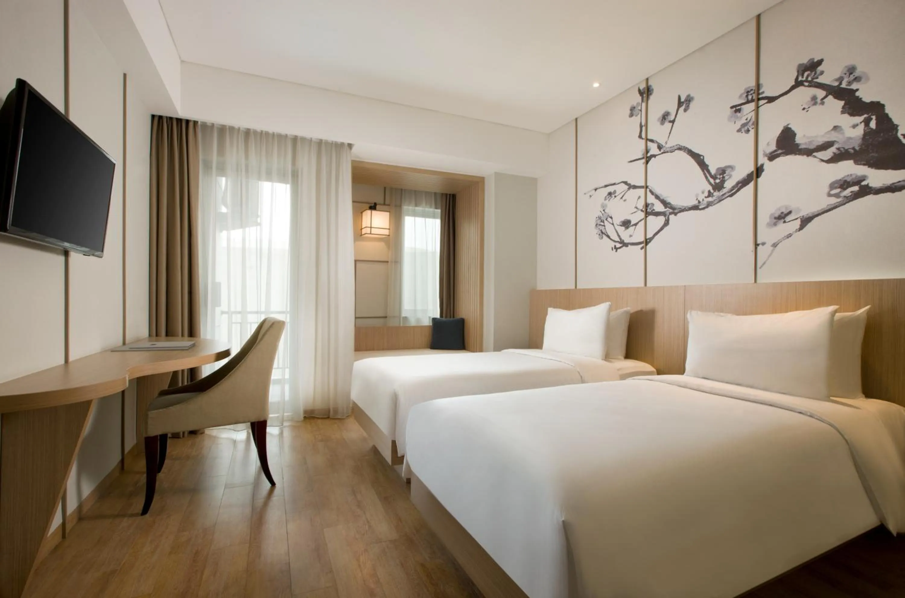 Bedroom, Bed in Hotel Santika Mega City Bekasi