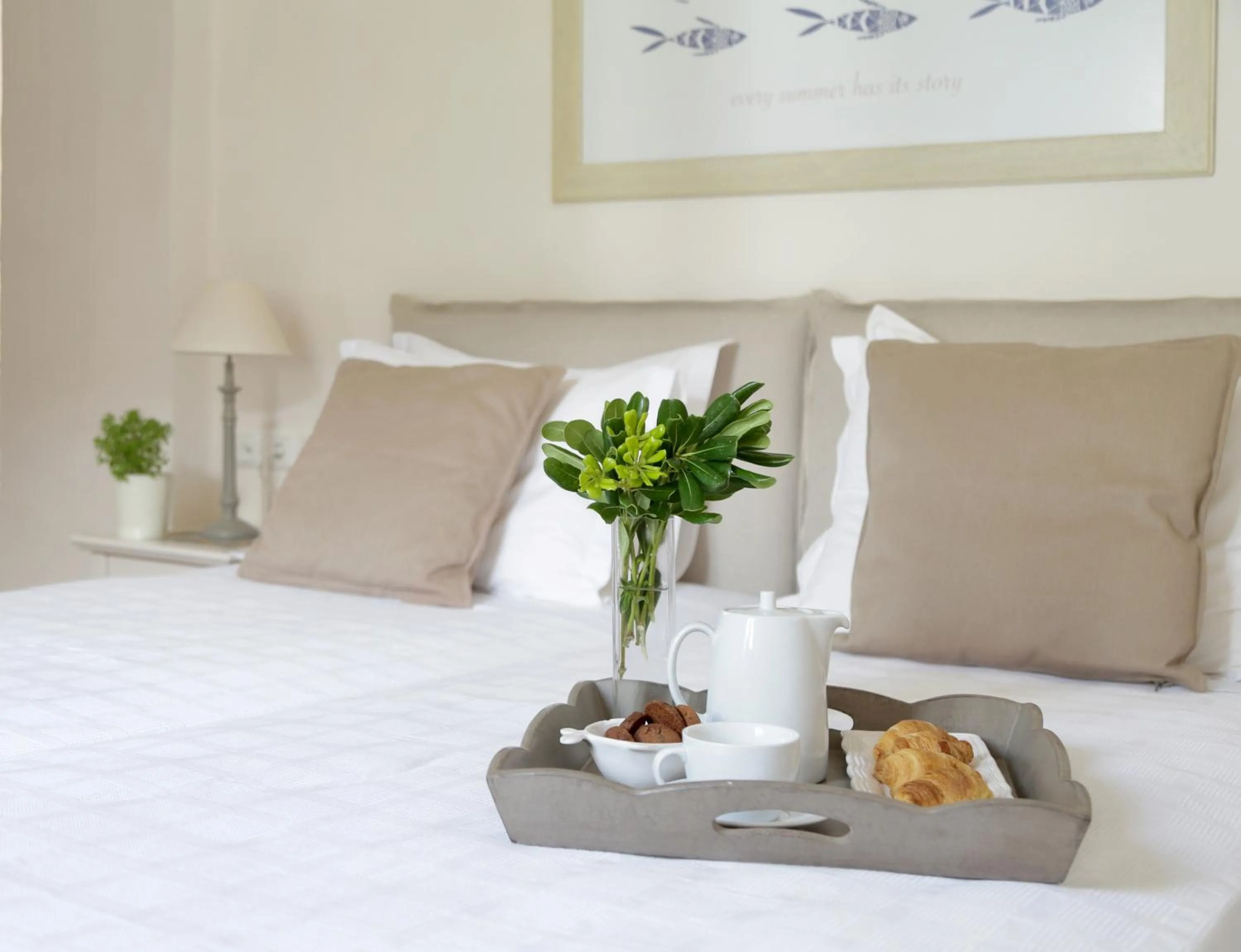 Bedroom, Bed in Skopelos Village Hotel