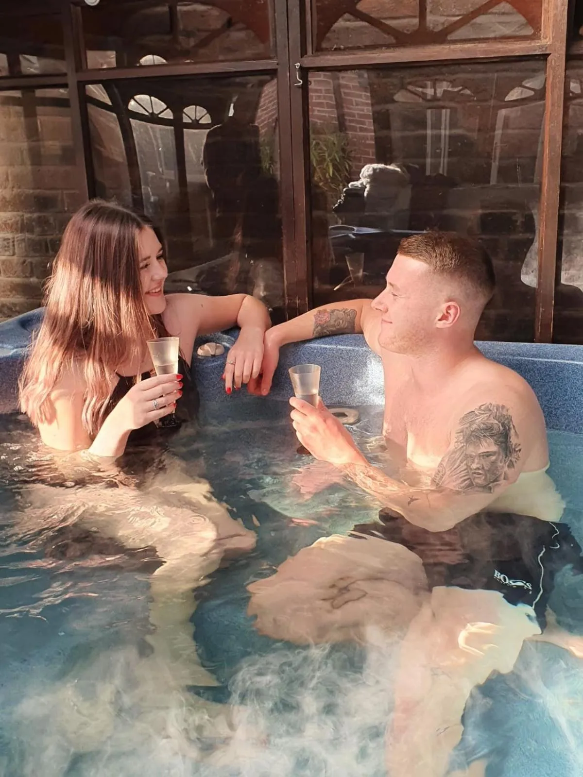 Hot Tub in Little Lodge B&B Lutterworth