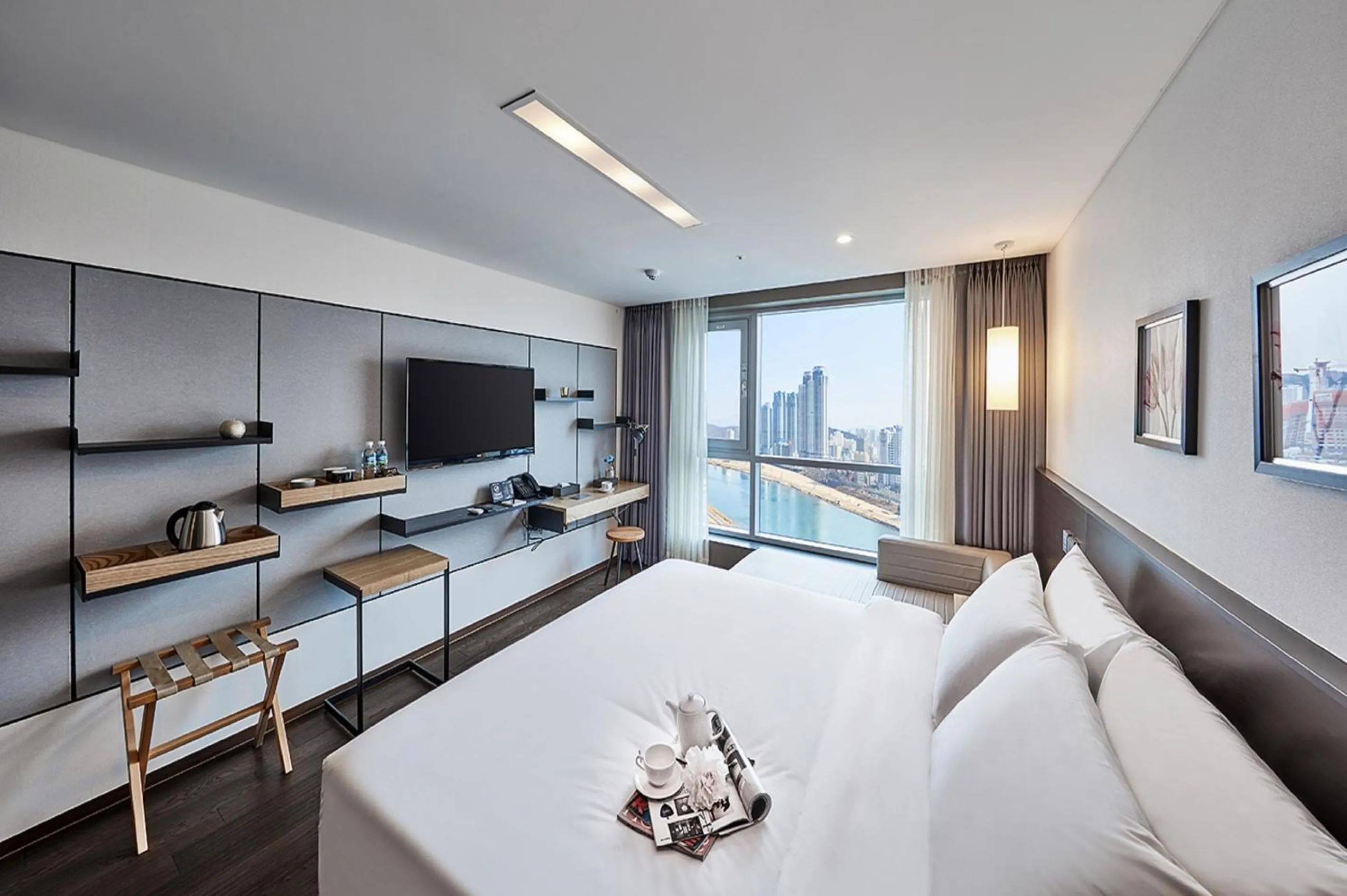 Bedroom in hotel riverside