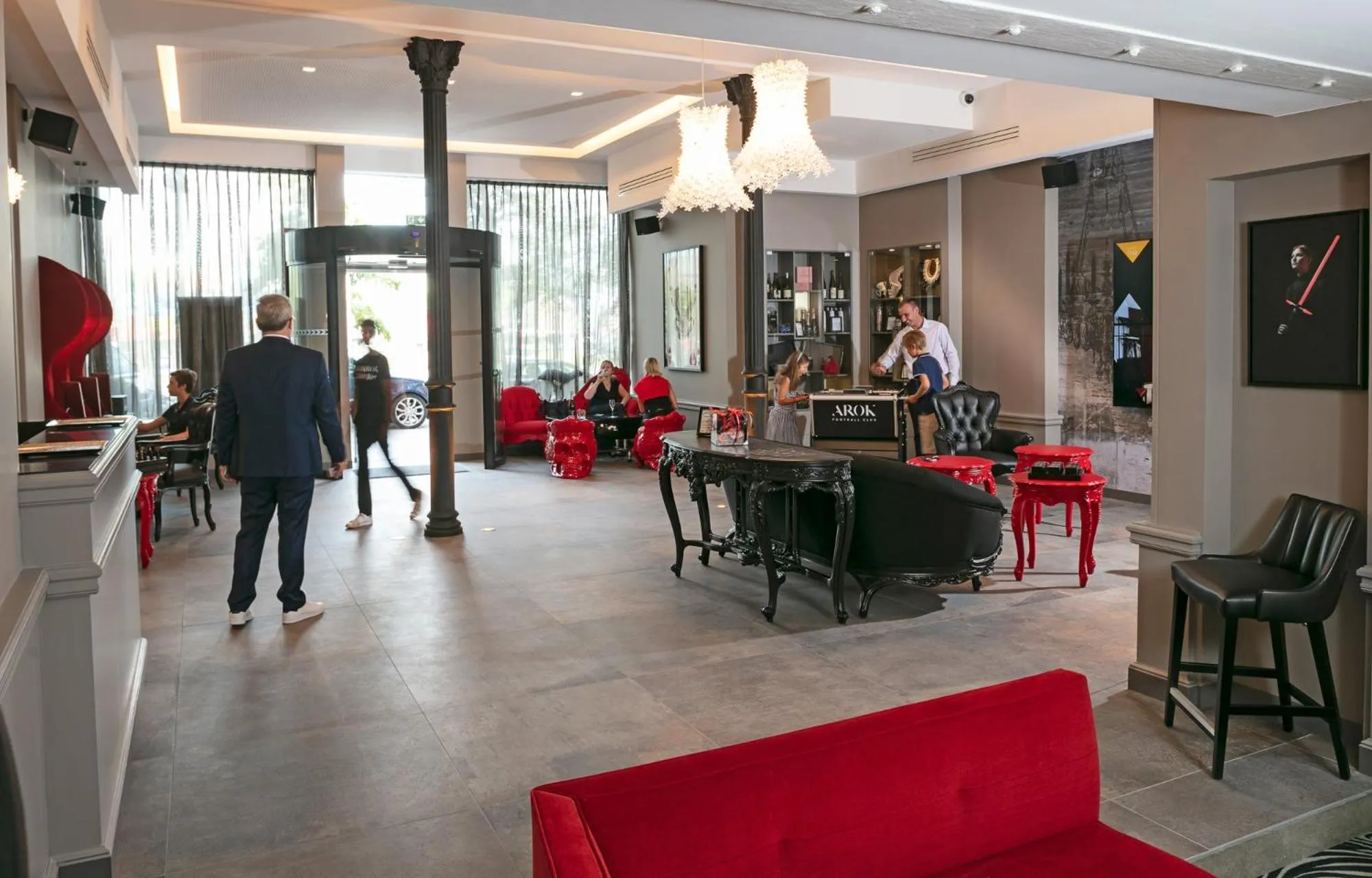 Lobby or reception in Hotel Arok