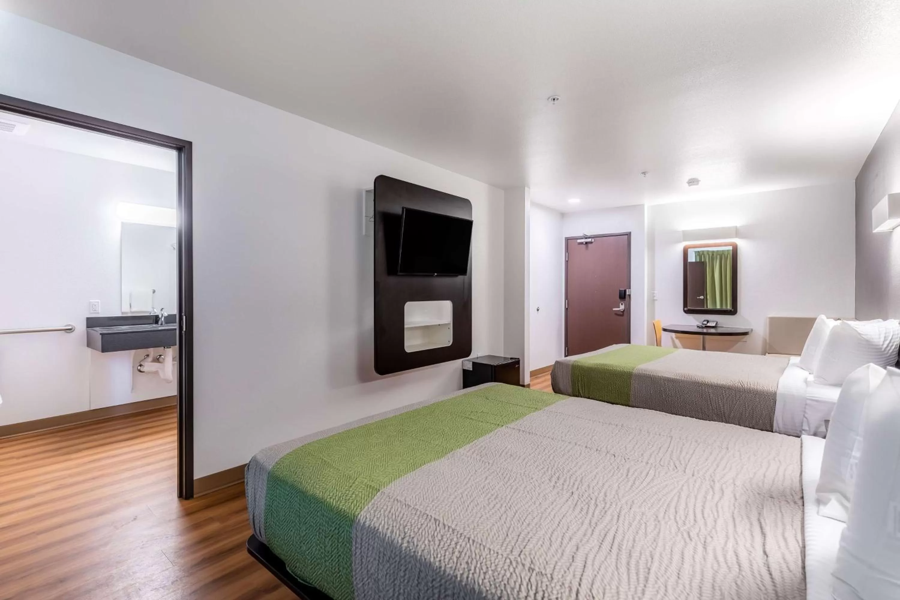 Queen Room with Two Queen Beds - Disability Access - Roll In Shower in Motel 6-Las Vegas, NV - Motor Speedway