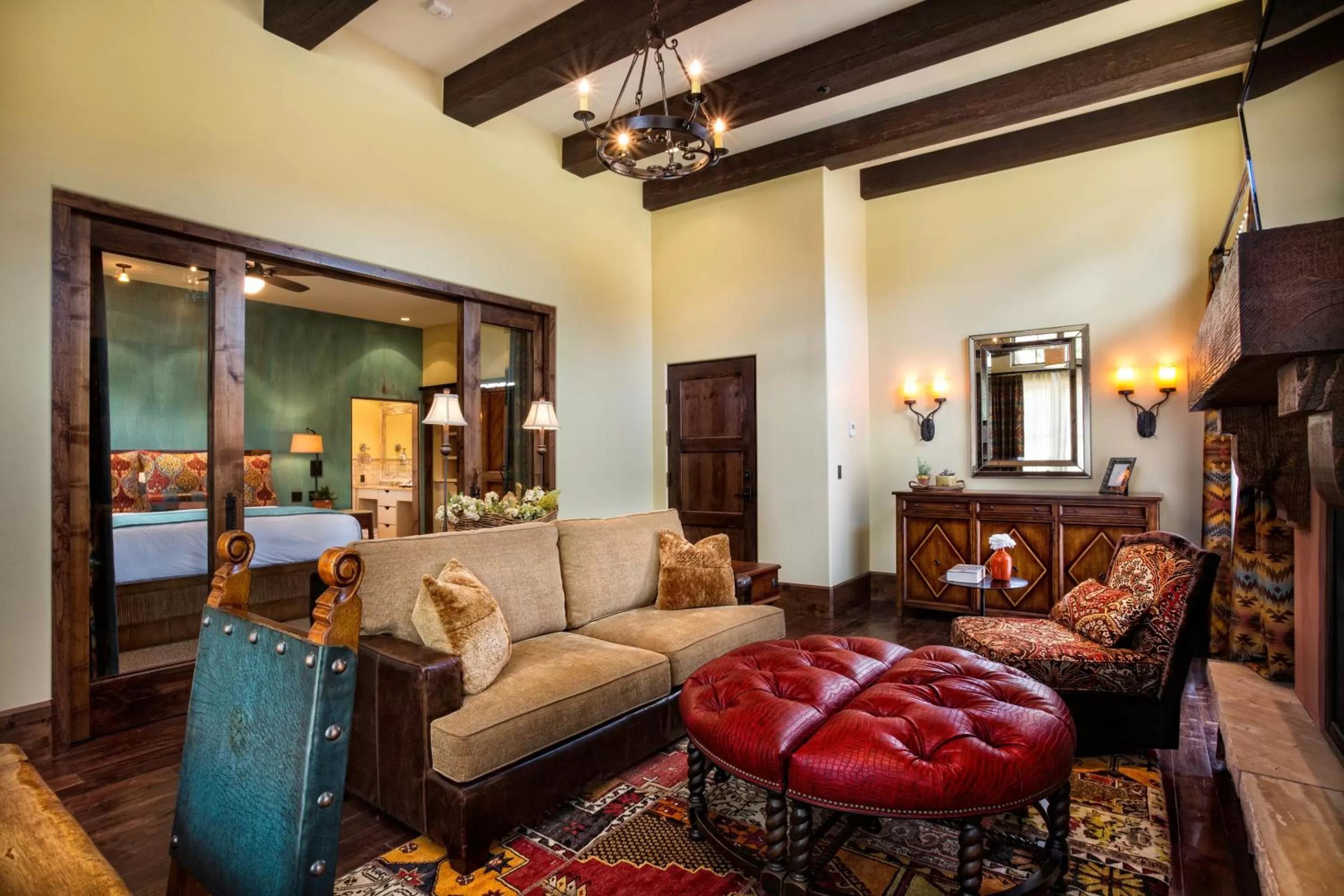 Living room in Gateway Canyons Resort, a Noble House Resort