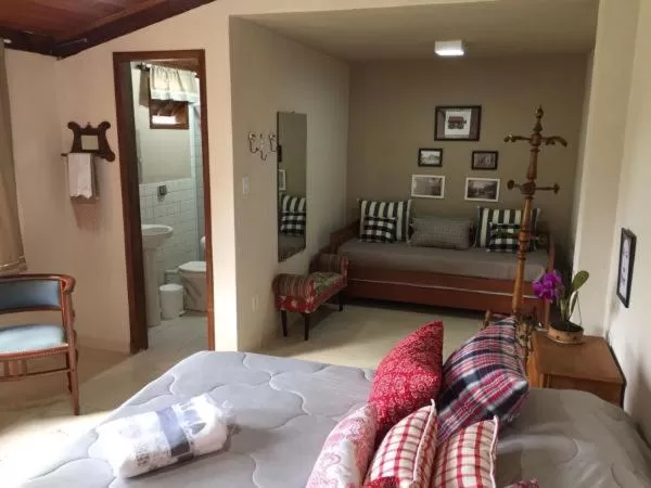 Bed in Pousada Nossa Terra