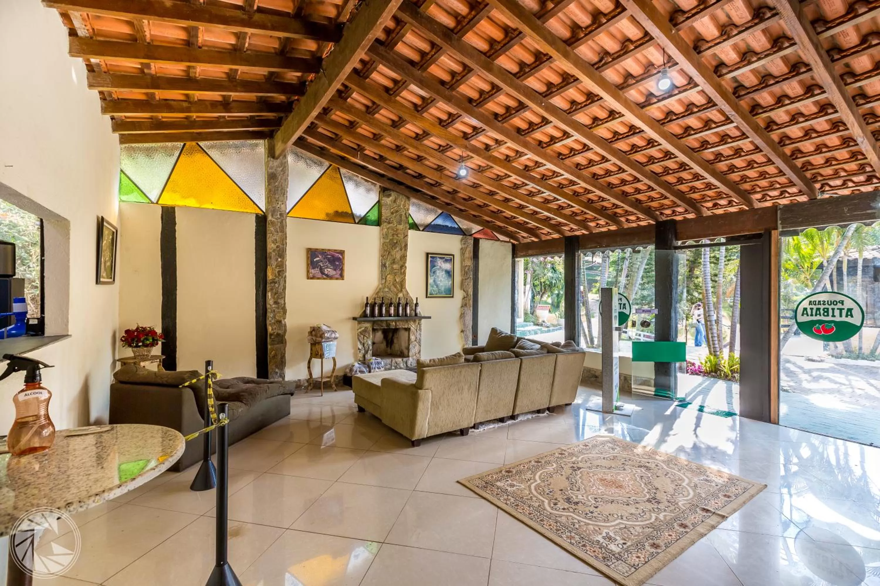 Lobby/Reception in Pousada Atibaia