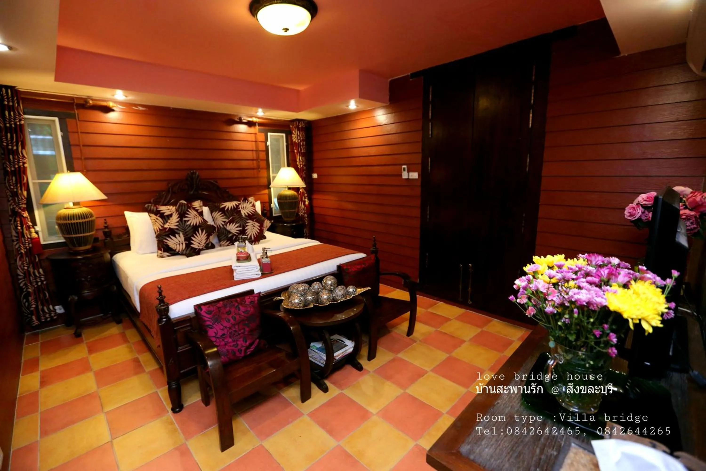 Bed in Love Bridge House บ้านสะพานรัก