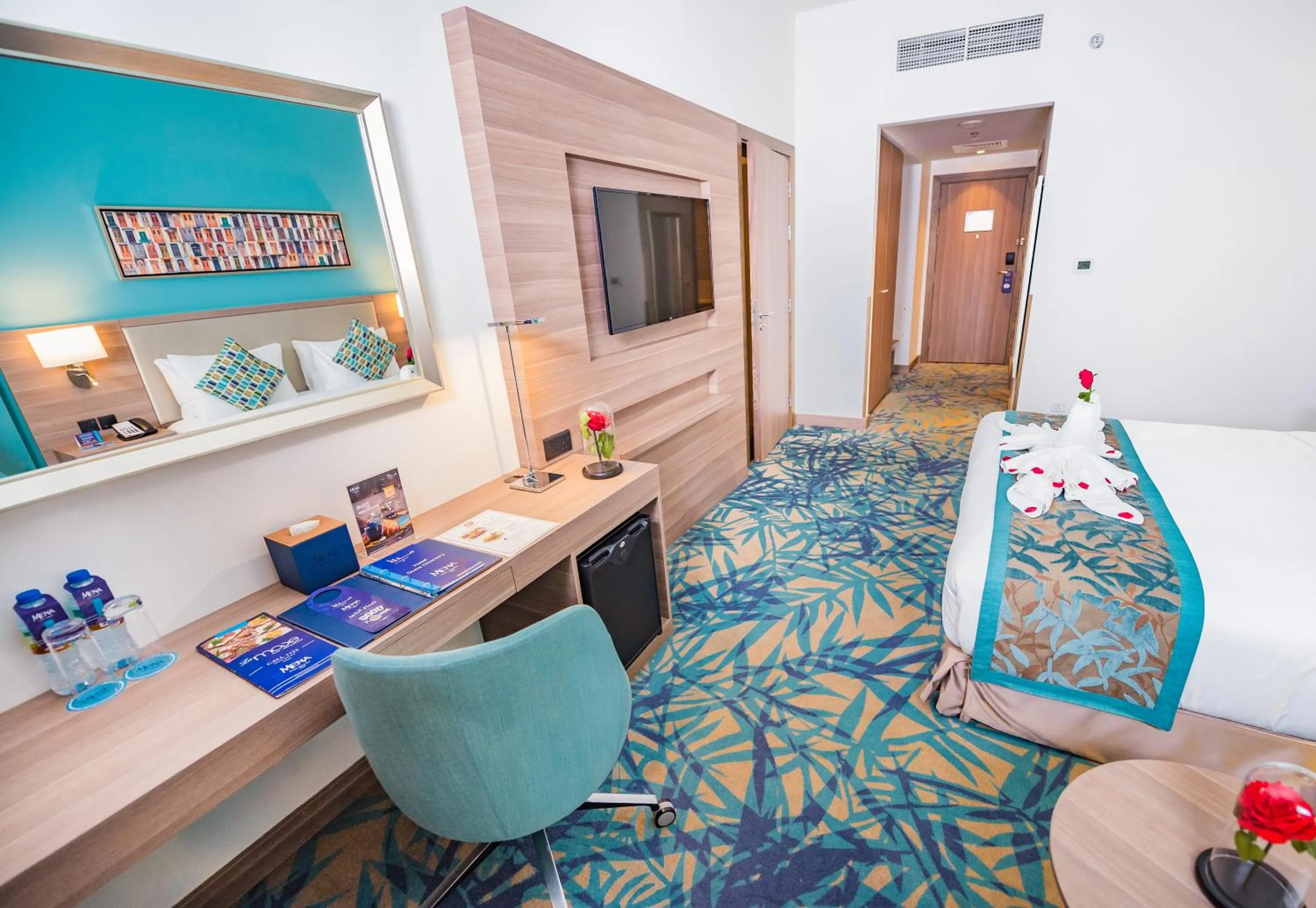 Bedroom, Bed in MENA Plaza Hotel Albarsha At The Mall