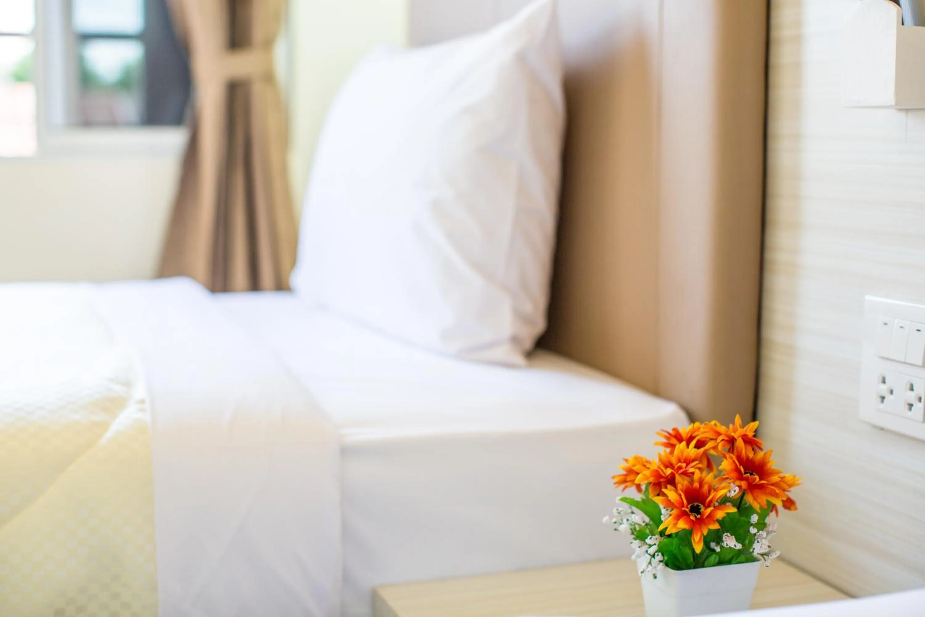 Decorative detail, Bed in P.A. Thani Hotel