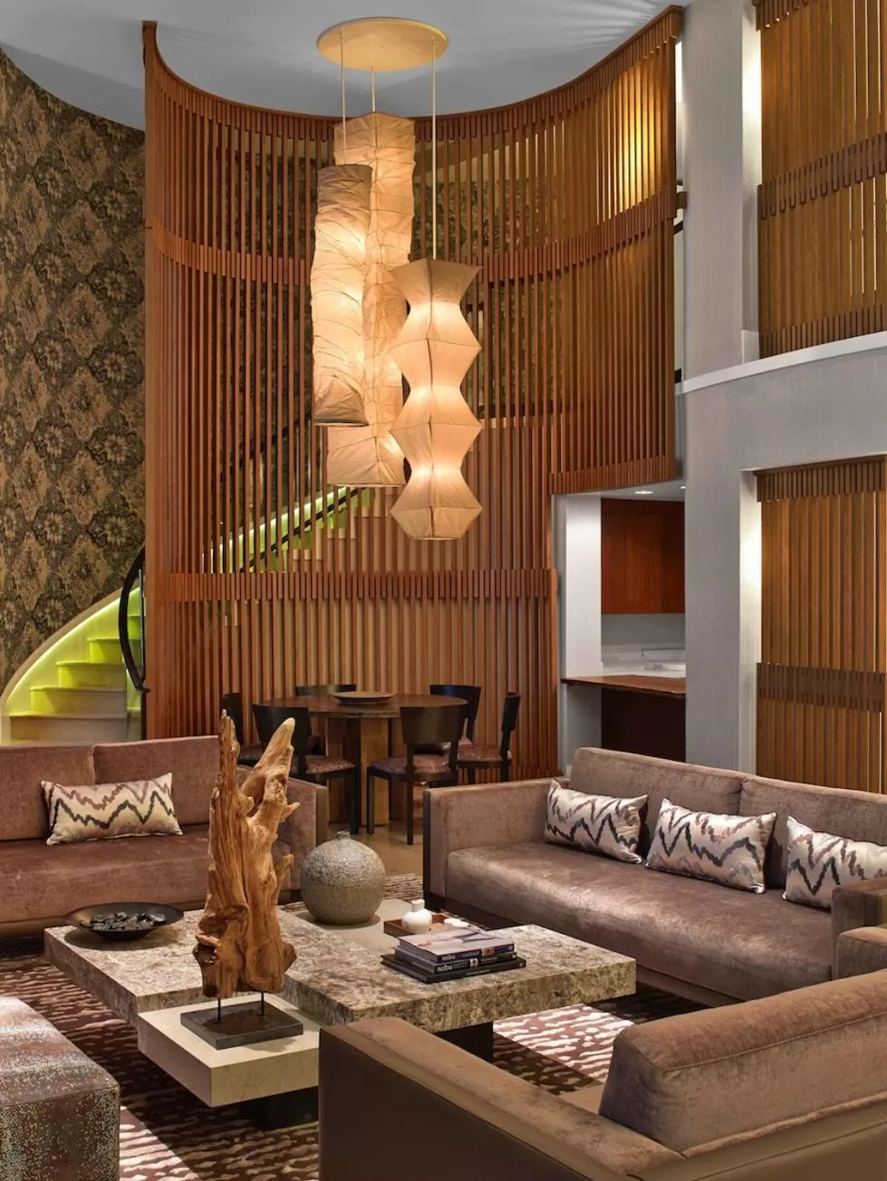 Living room in Nobu Las Vegas, A Caesars Destination