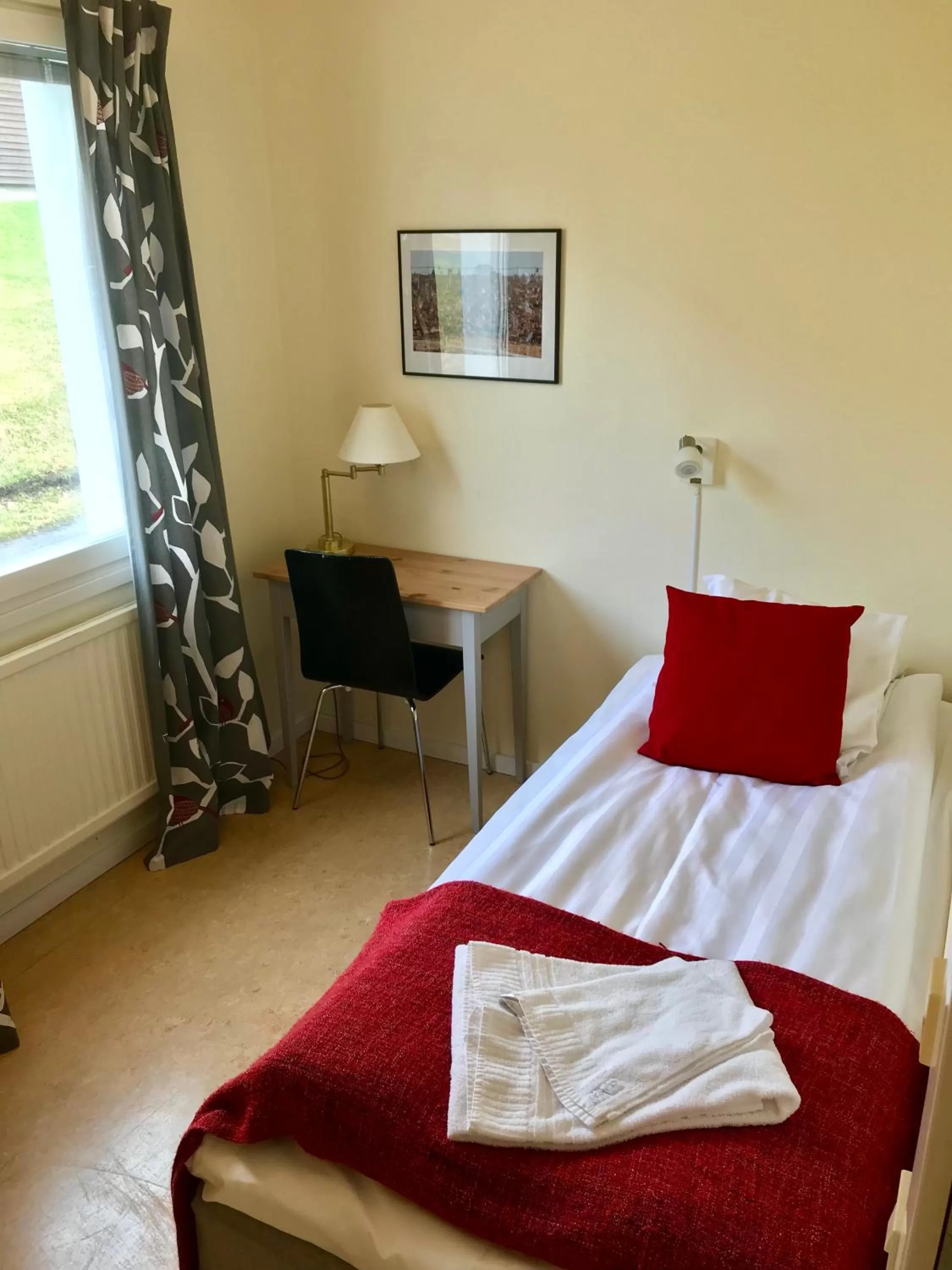 Bed in STF Malmfältens Folkhögskola