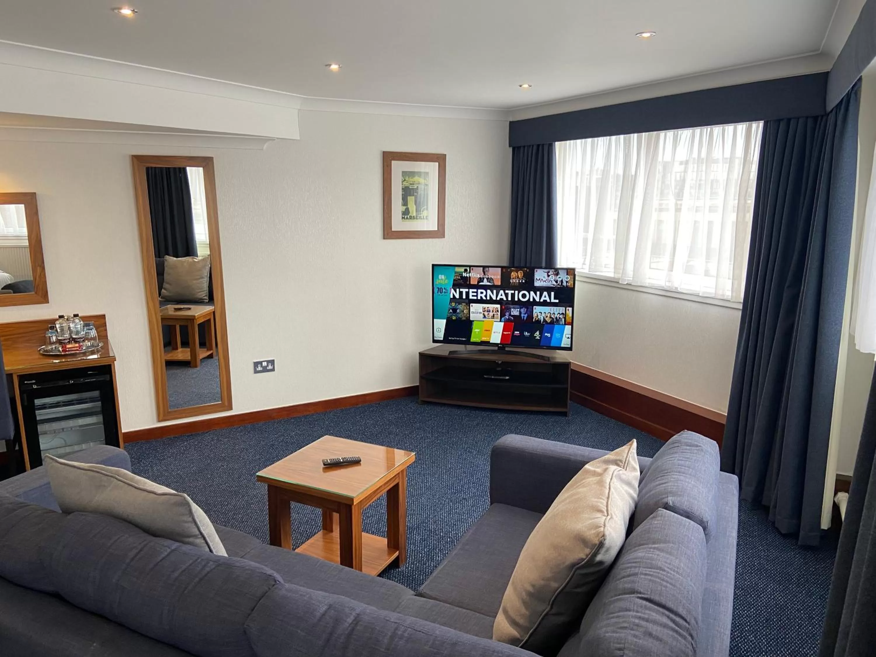 Living room in The Liner at Liverpool