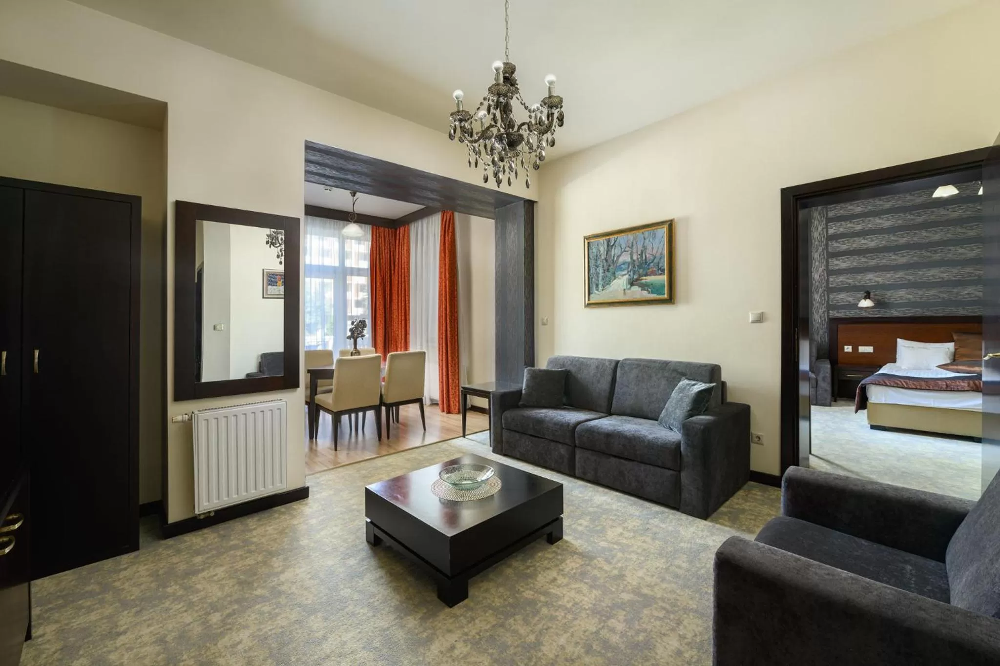 Living room, Bed in Hotel Aurum