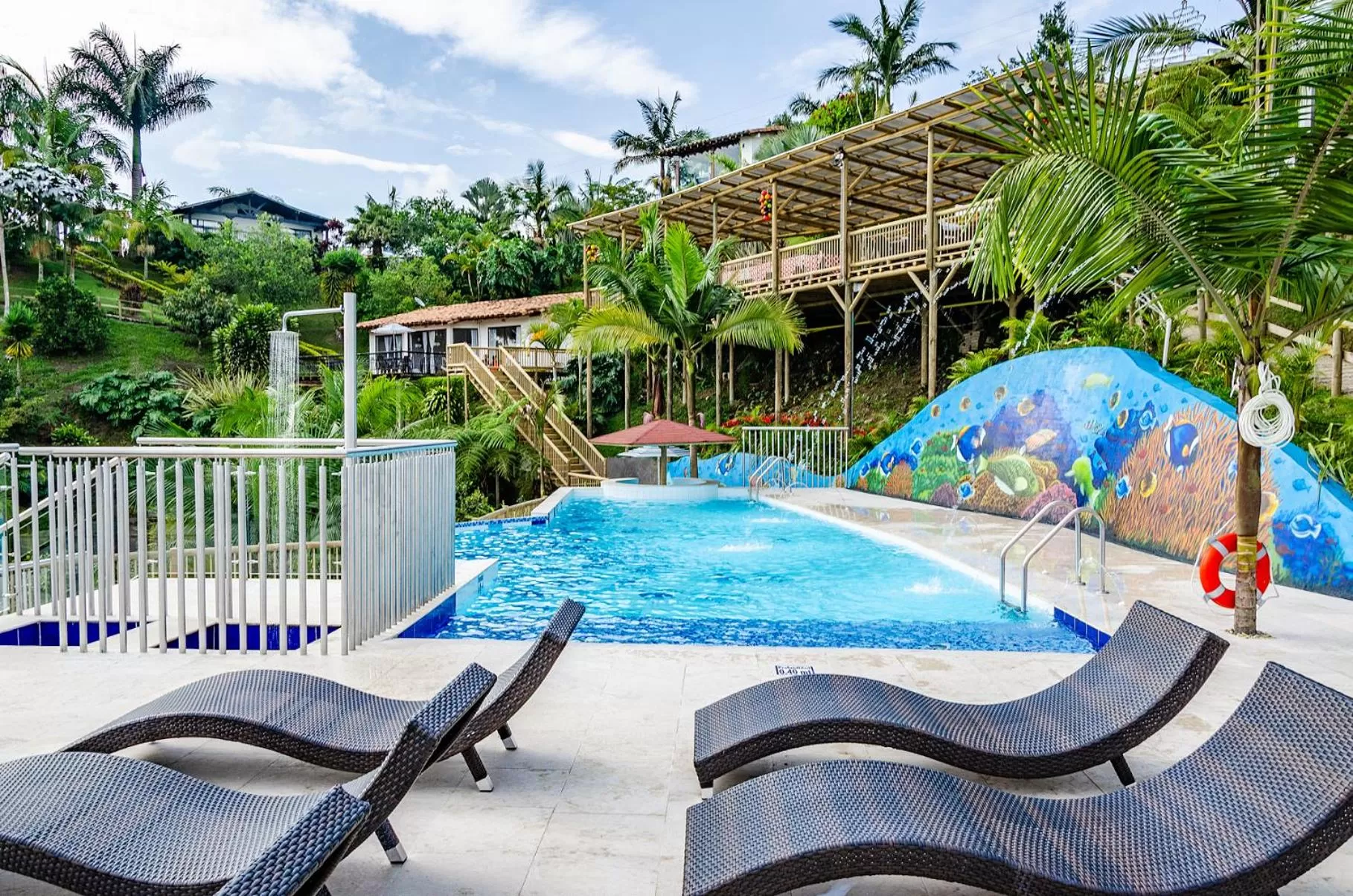 Swimming Pool in Hotel Santa Maria de las Aguas Peñol