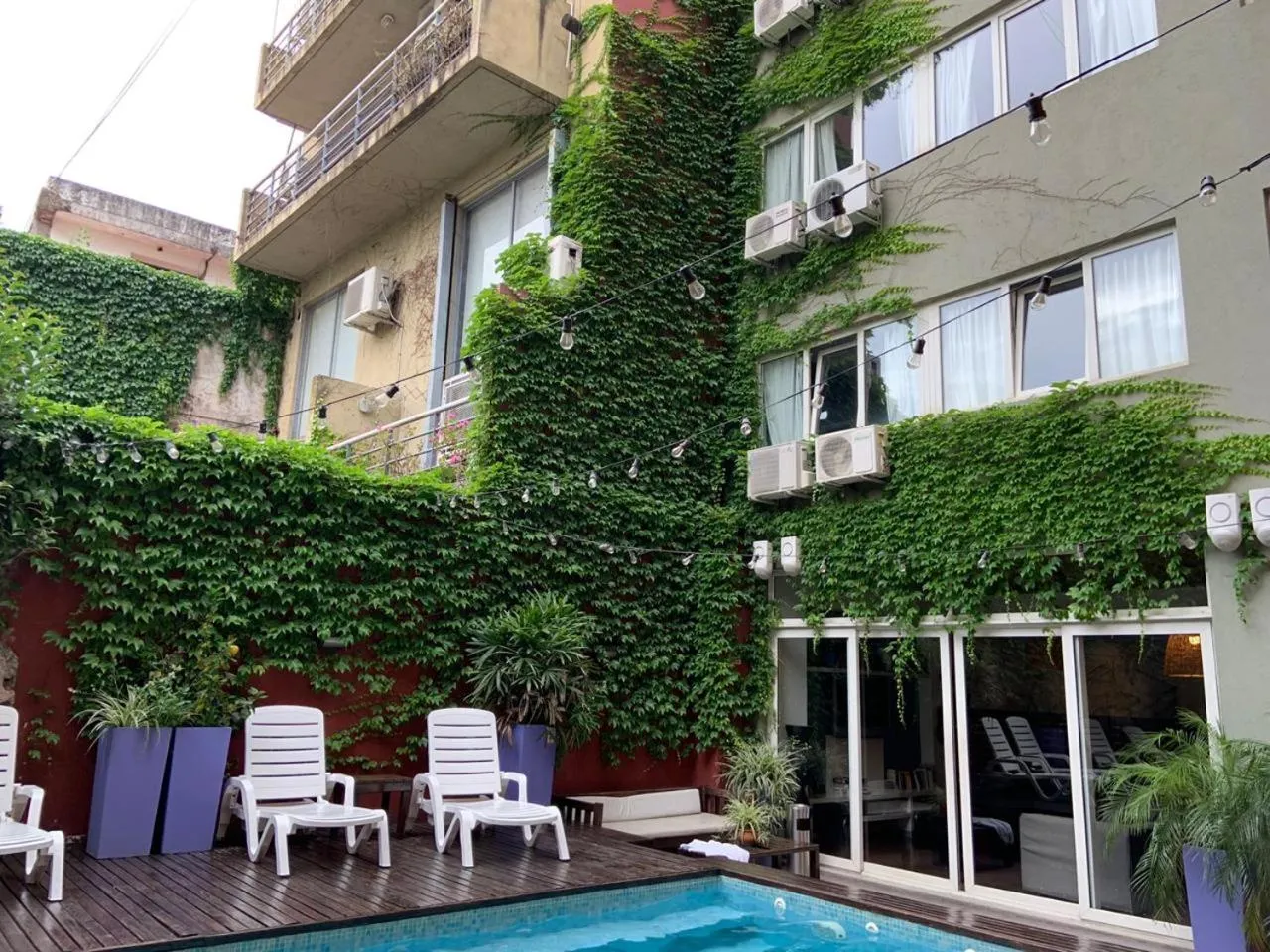 Patio in Circus Hostel