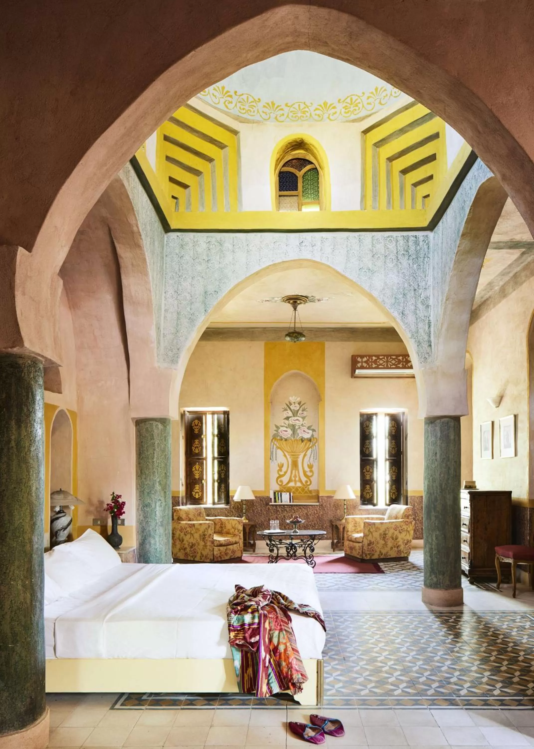 Bed in Al Moudira Hotel