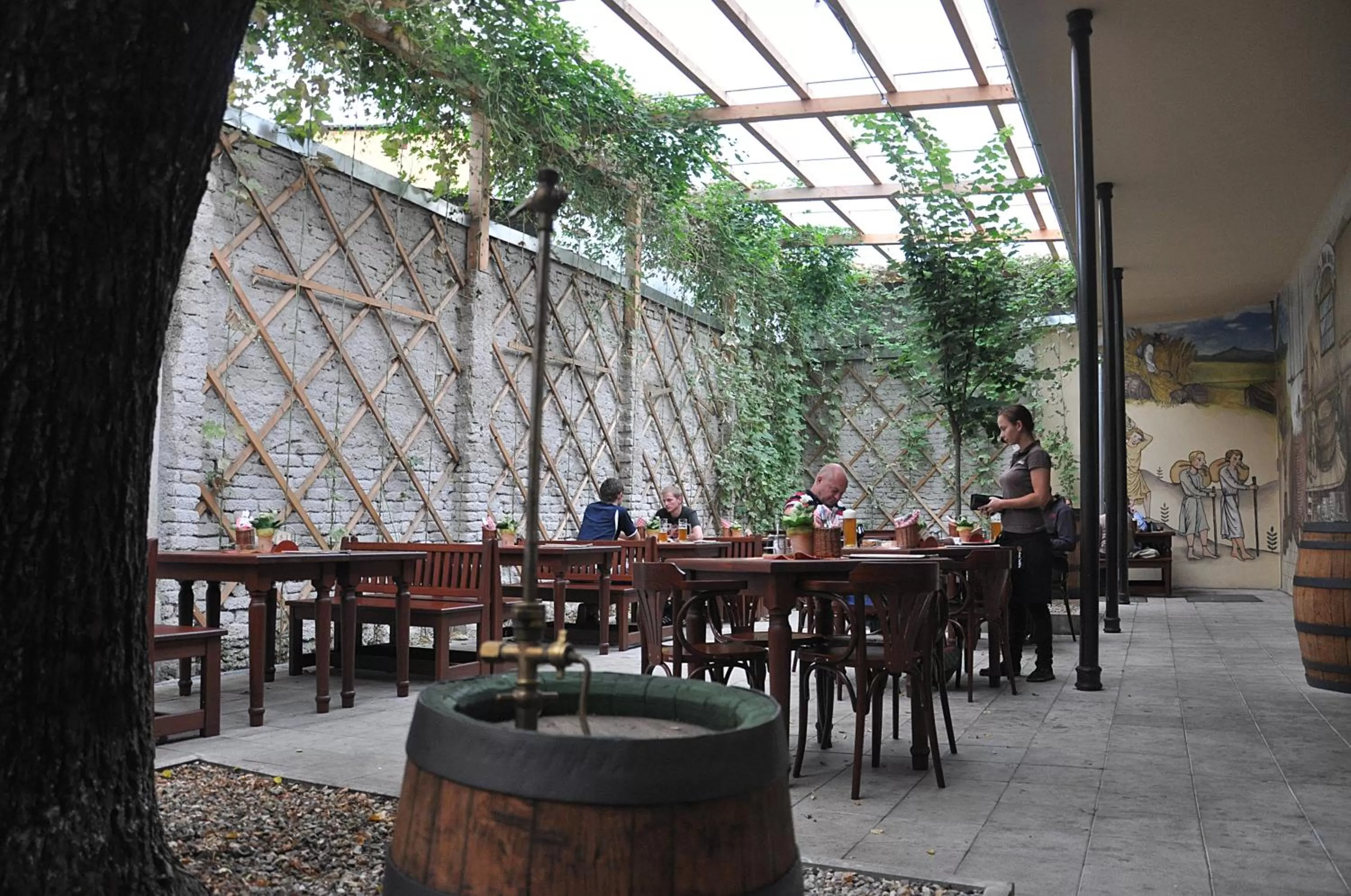 Garden, Restaurant/Places to Eat in Pivovar Hotel Na Rychtě