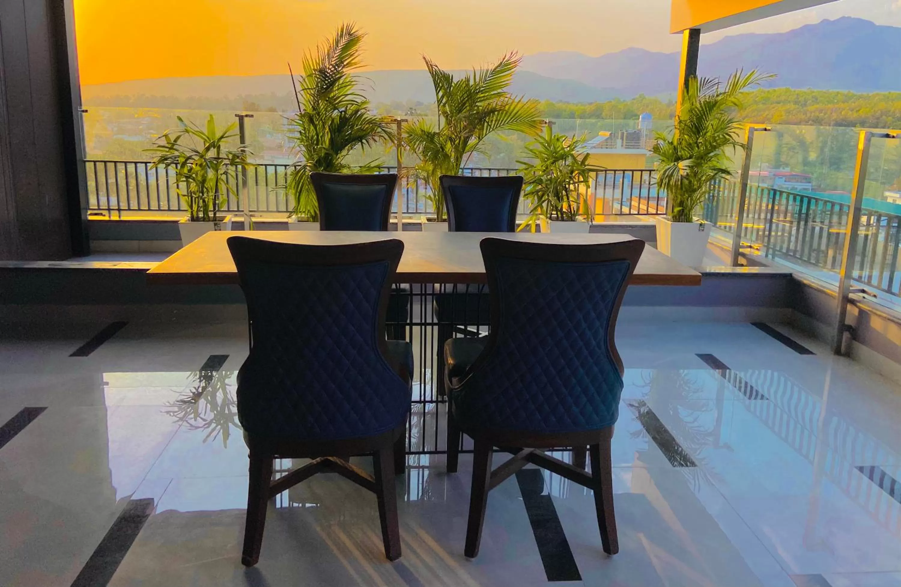 Property building, Balcony/Terrace in Aura Rooms