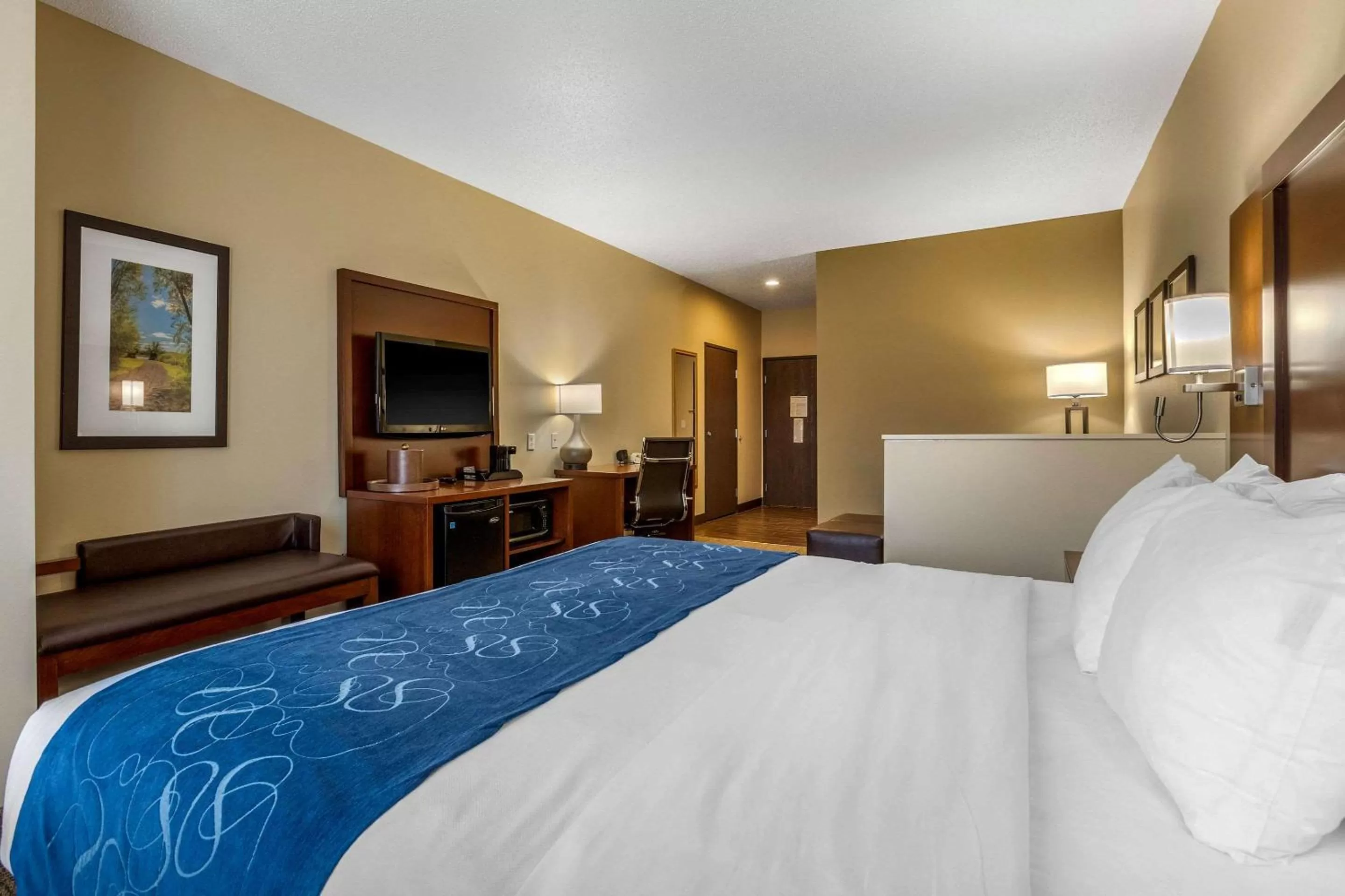 Photo of the whole room, Bed in Comfort Suites Cedar Falls Industrial Park
