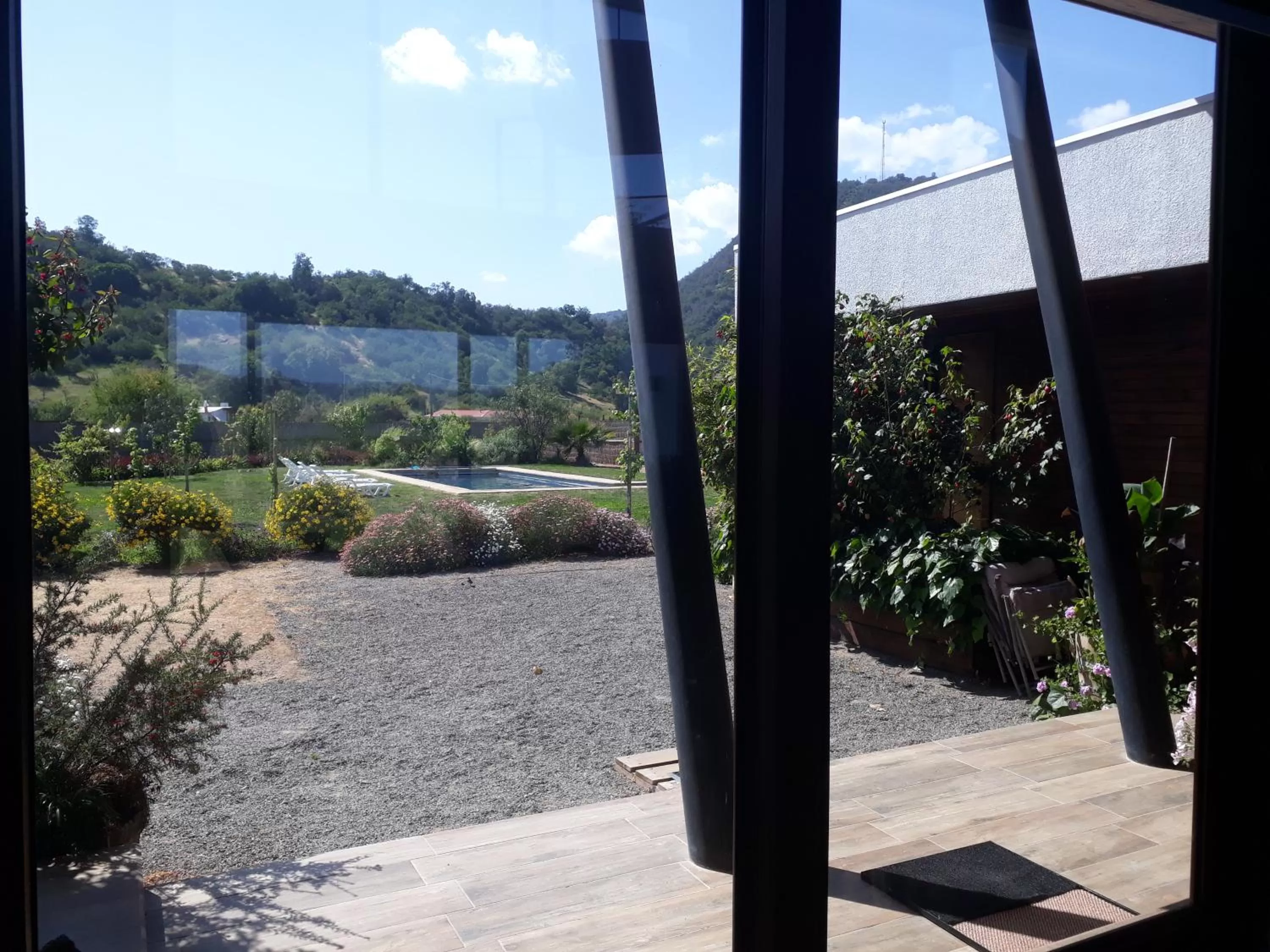 Pool view in Callihue Lodge