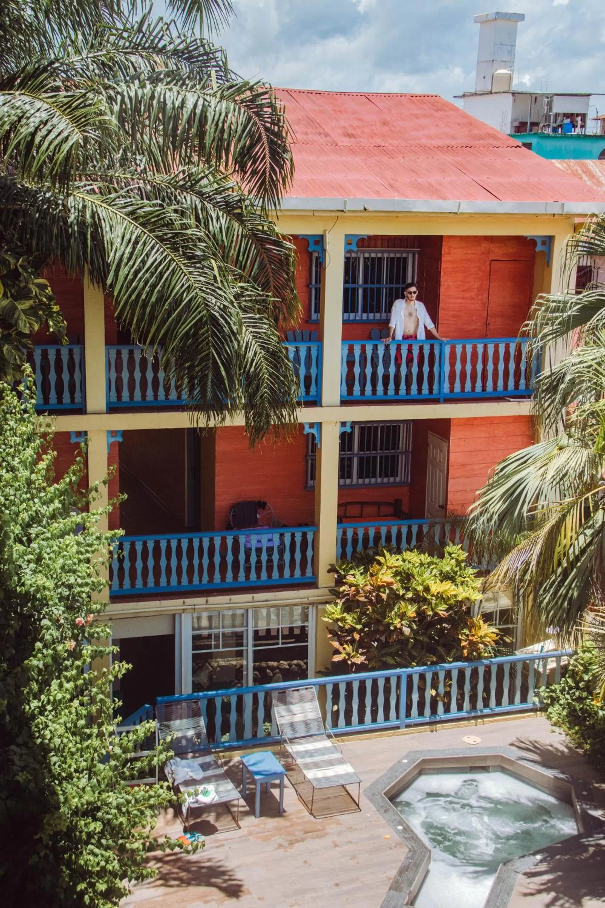 Pool view in Hotel Casona de La Isla