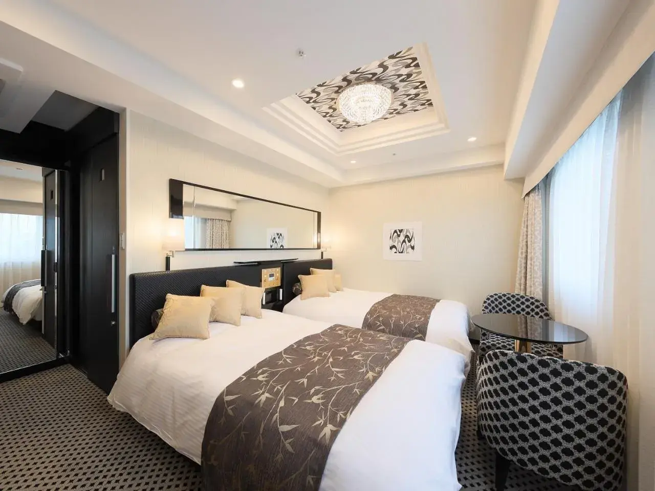 Deluxe Twin Room in APA Hotel Nihombashi Bakuroyokoyama Ekimae Deluxe Twin Room in APA Hotel Nihombashi Bakuroyokoyama Ekimae