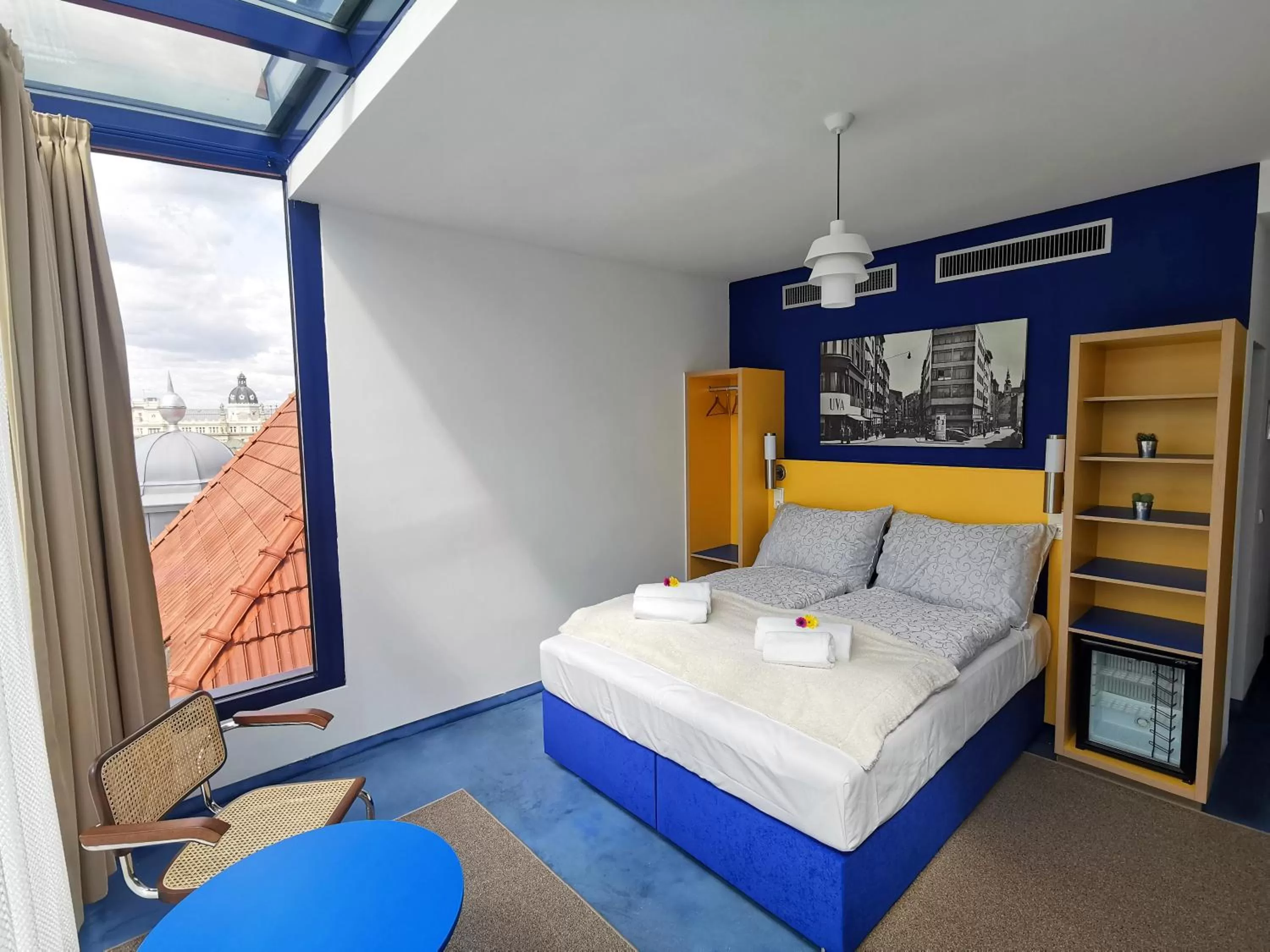 Bed in Hotel Avion - National Cultural Monument - ICONIC HOUSES ORG