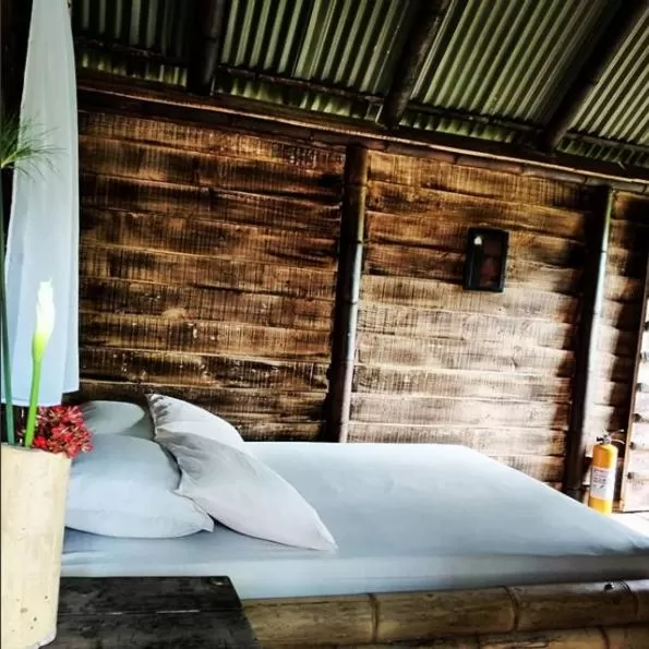 Bedroom, Bed in Cabañas Rústicas El Viejo Tambo By Rotamundos