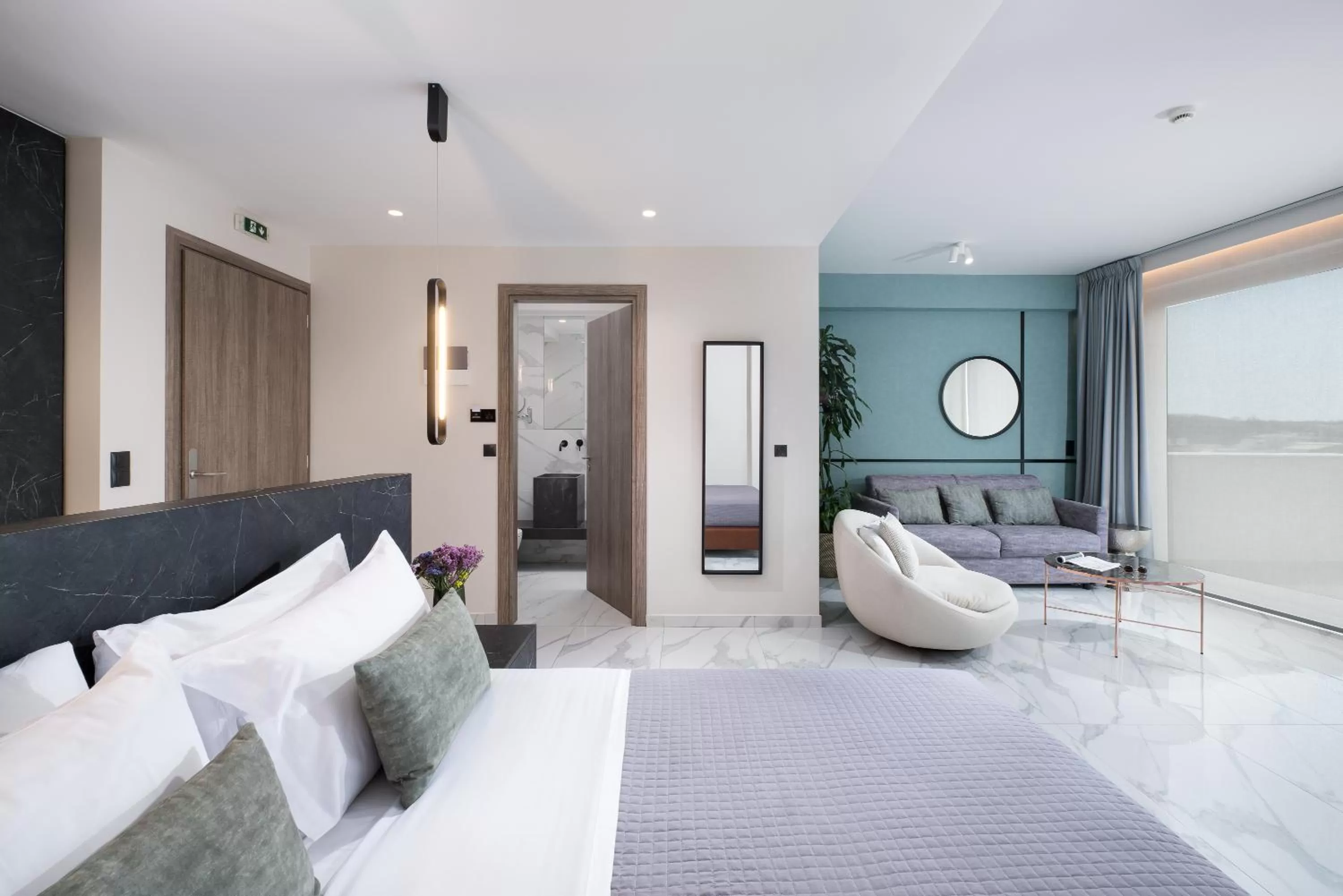 Bedroom, Bed in Enattica Suites