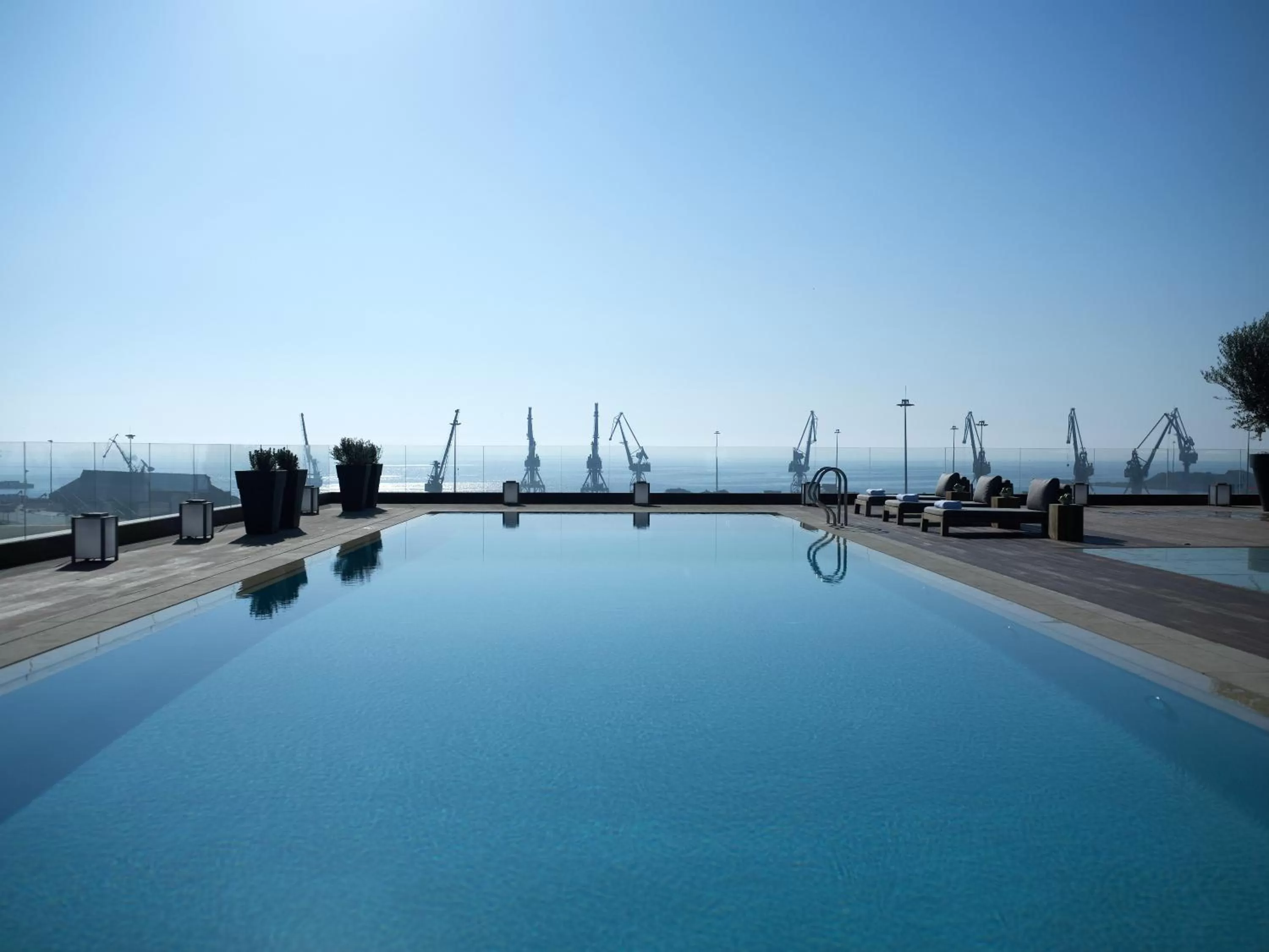 Swimming pool in The Met Hotel Thessaloniki, a Member of Design Hotels