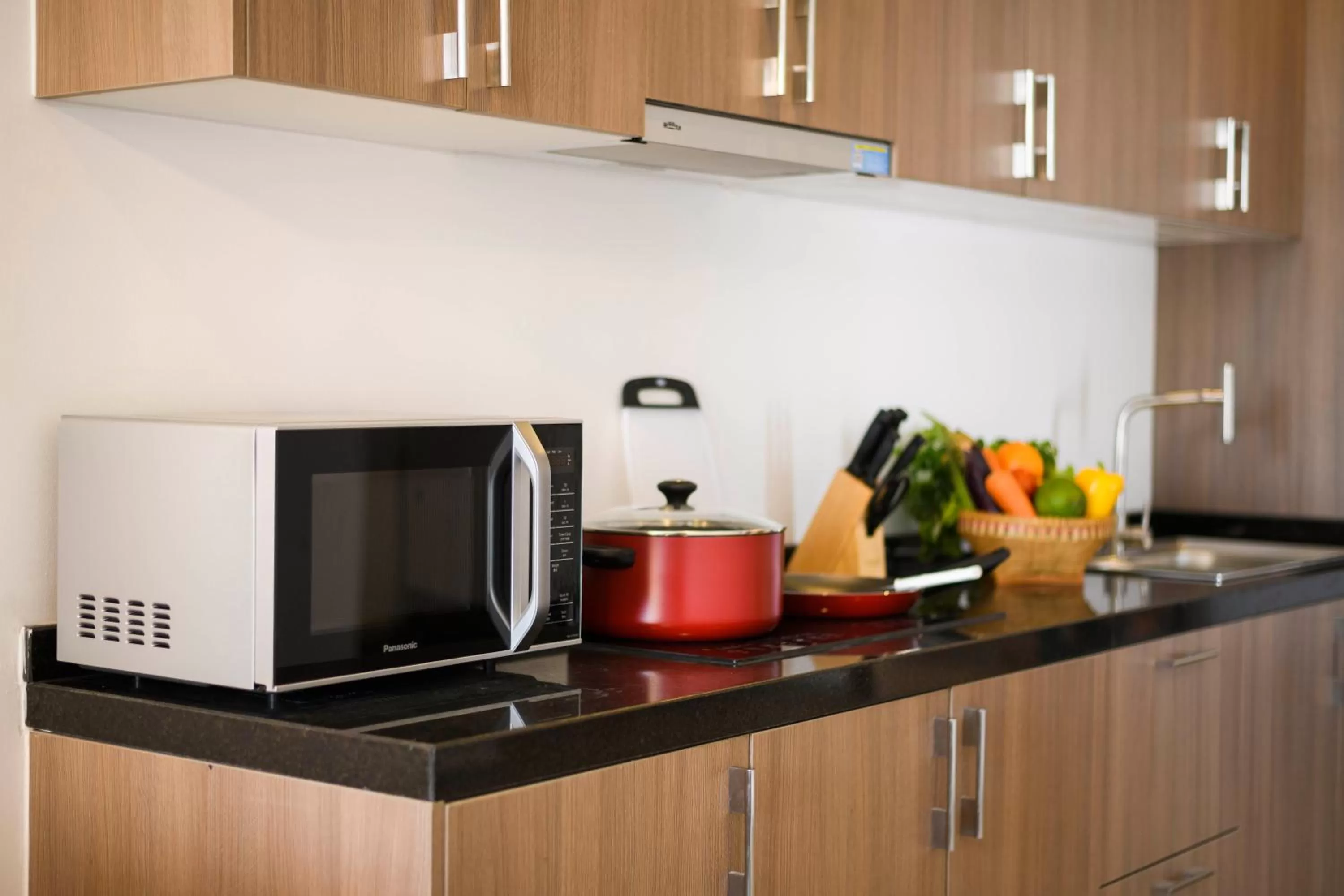 Kitchen or kitchenette in Residence 105 Hotel and Apartment