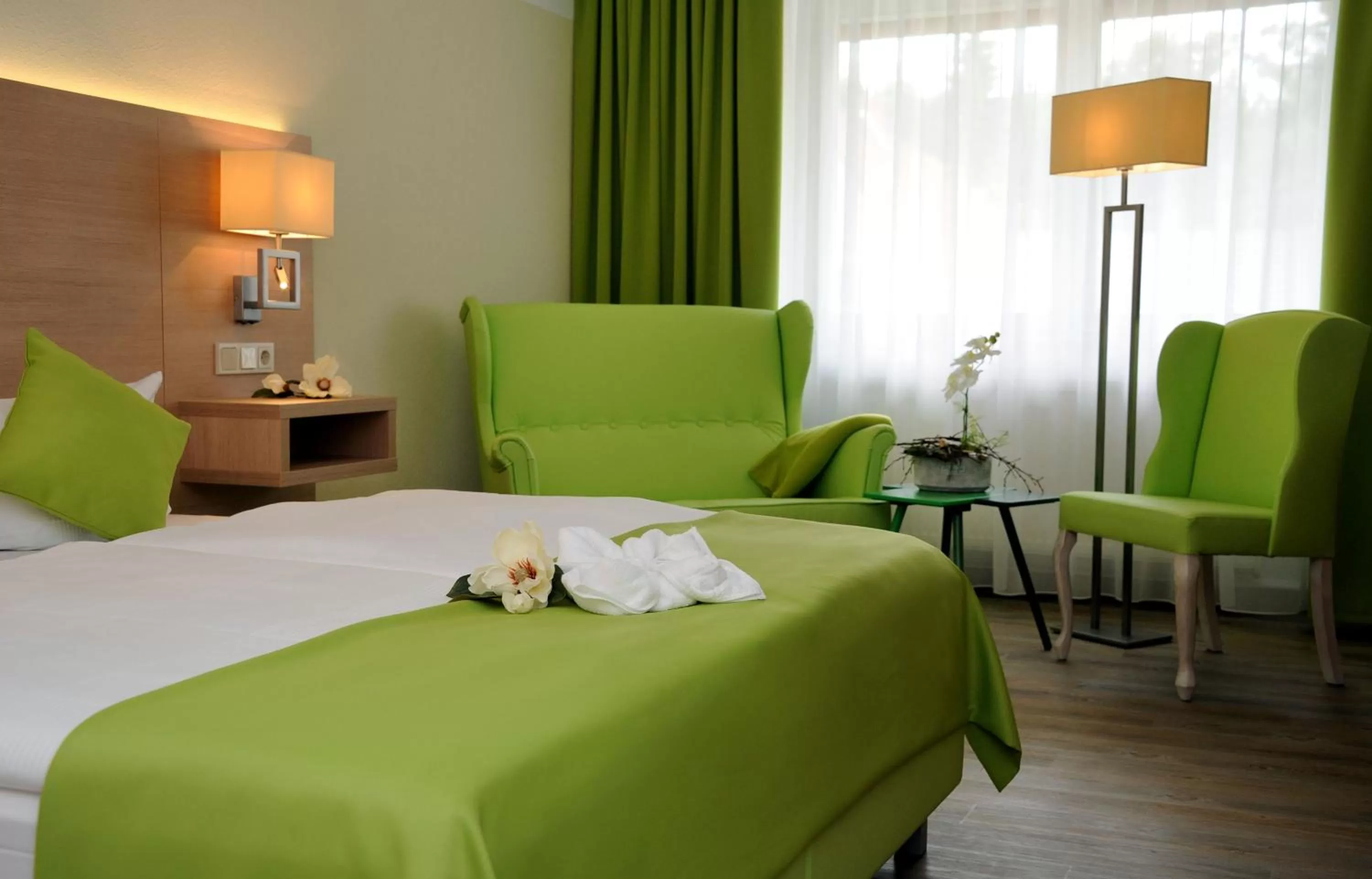 Photo of the whole room, Bed in Parkhotel Forsthaus