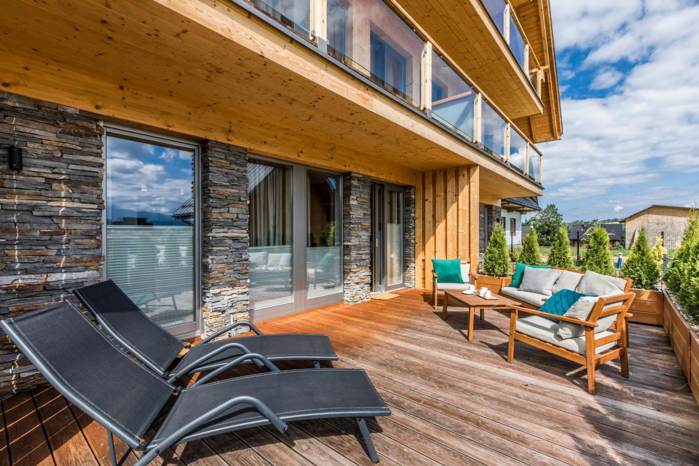 Balcony/Terrace in Białka Residence Ski - 50 m do Termy Bania Odkryj-Białke