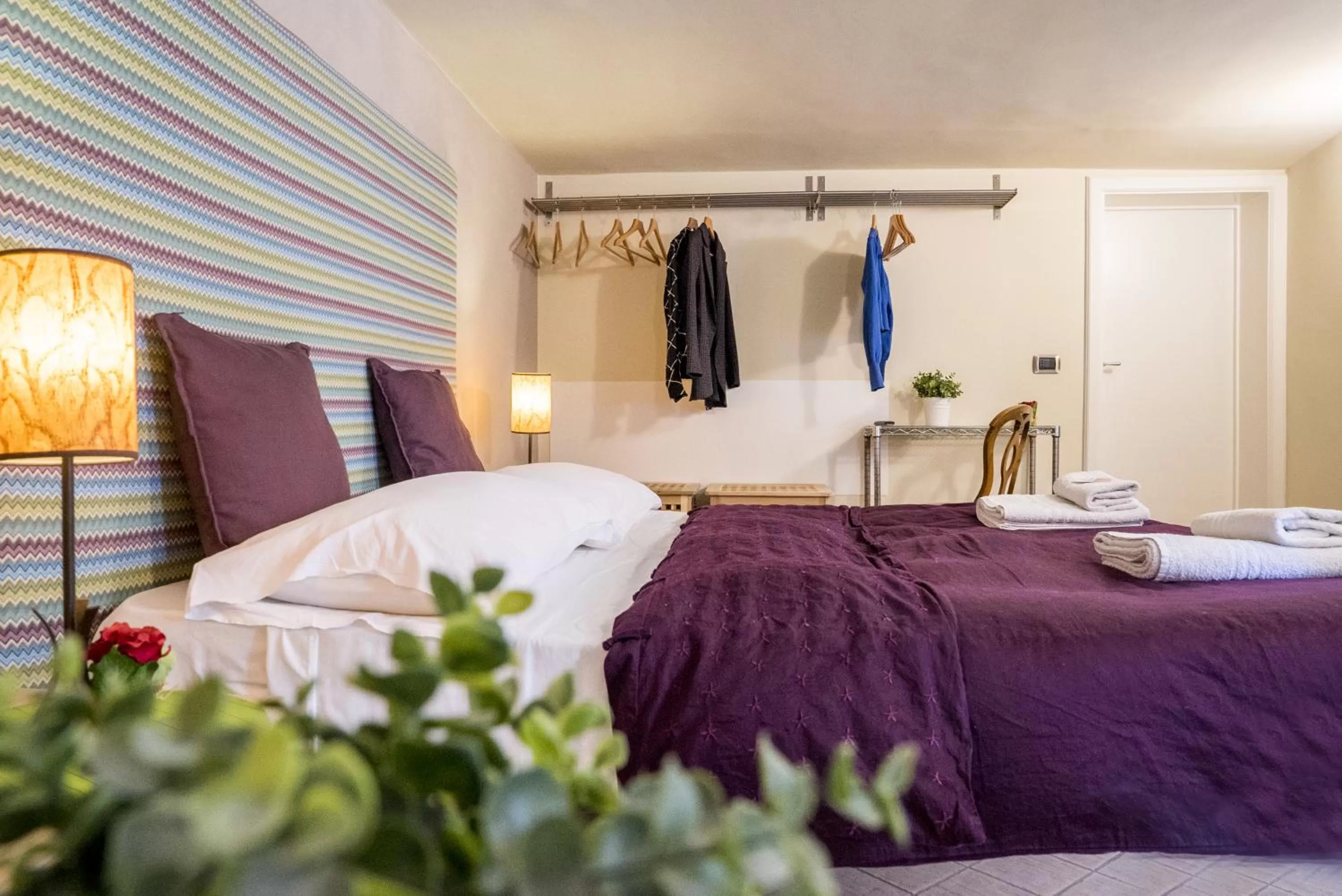 Bed in RossoCorallo B&B