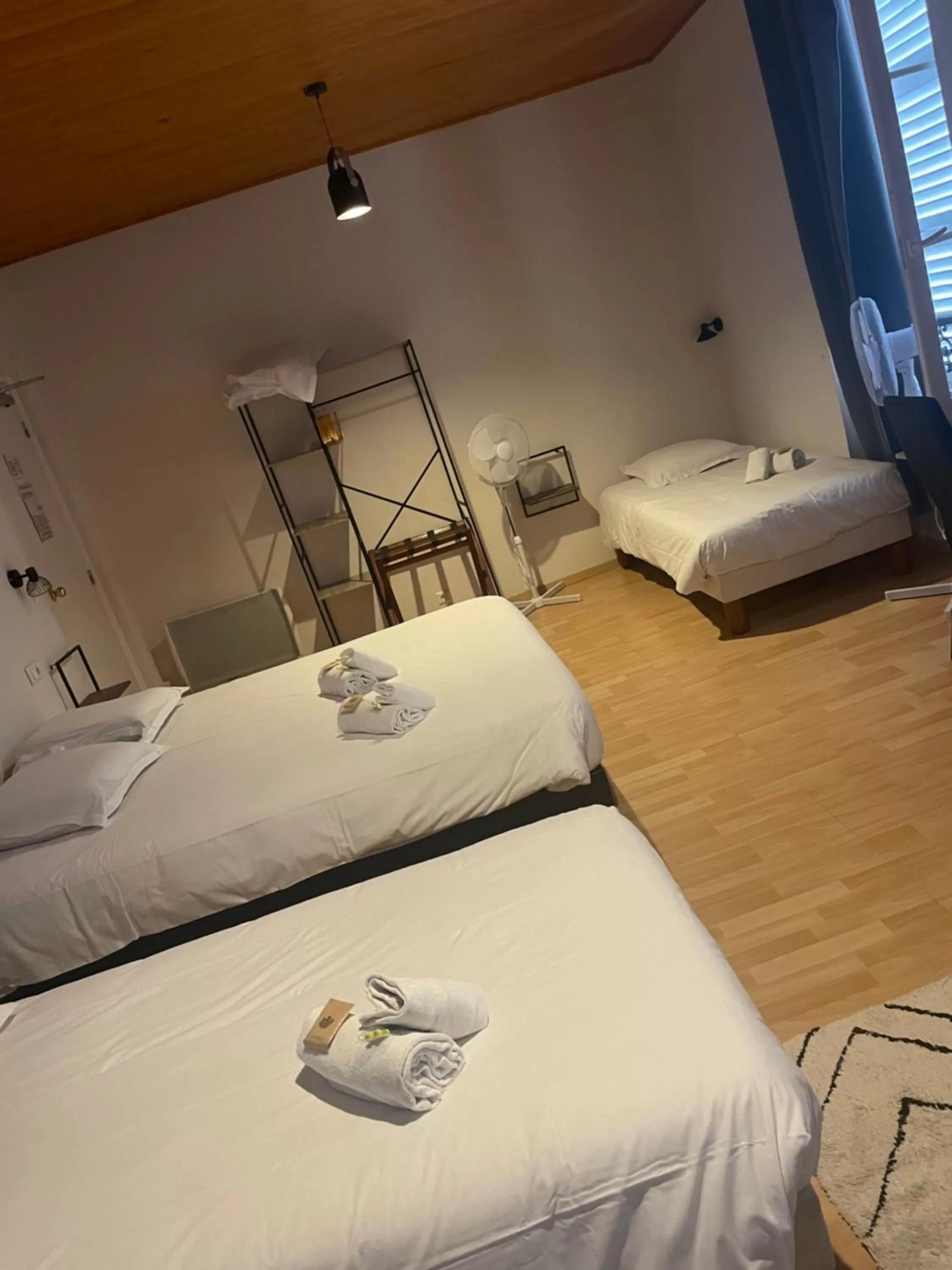 Bedroom, Bed in Hôtel & Restaurant Le Patio VICHY