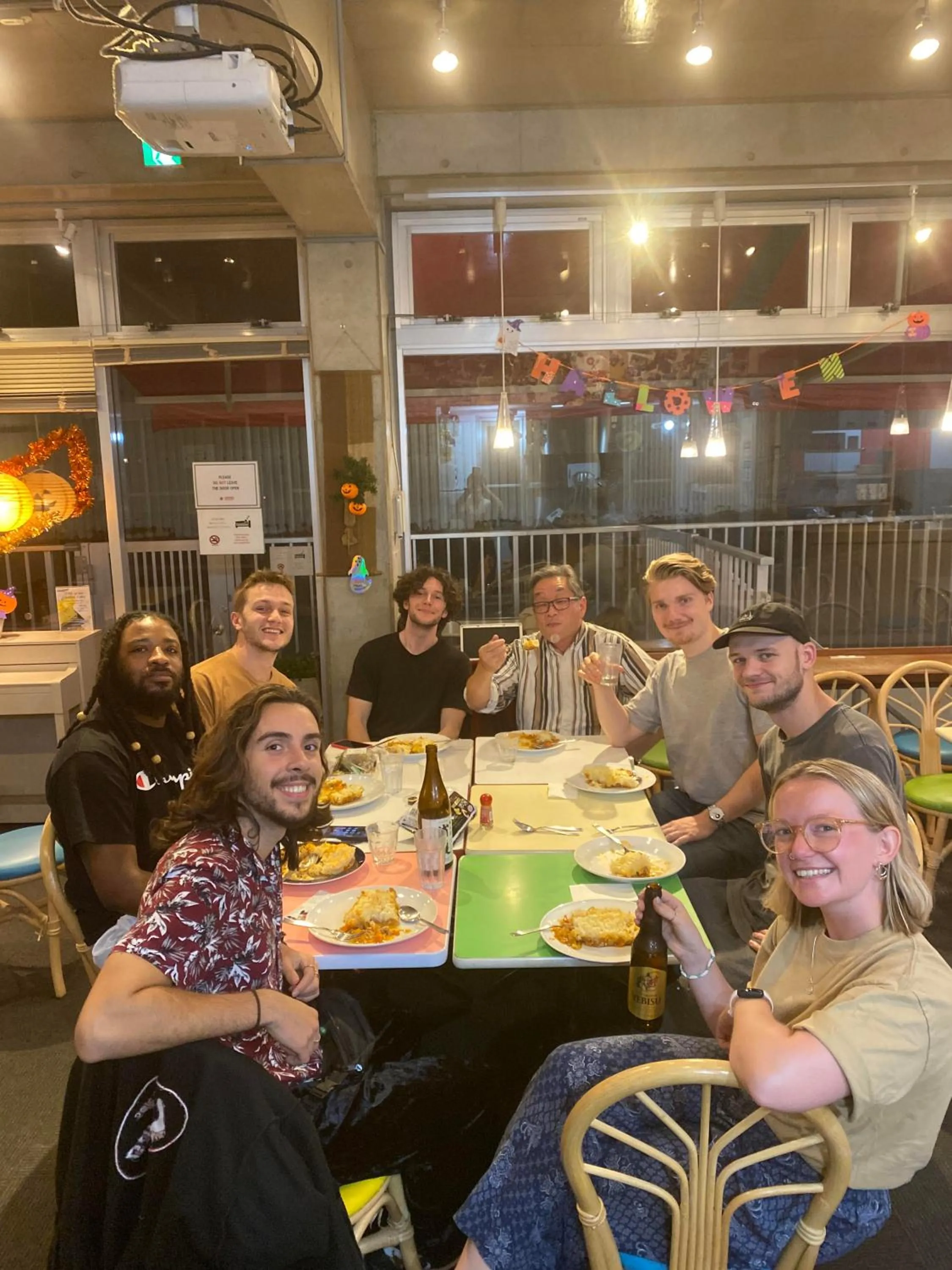 Food and drinks in Sakura Hostel Asakusa