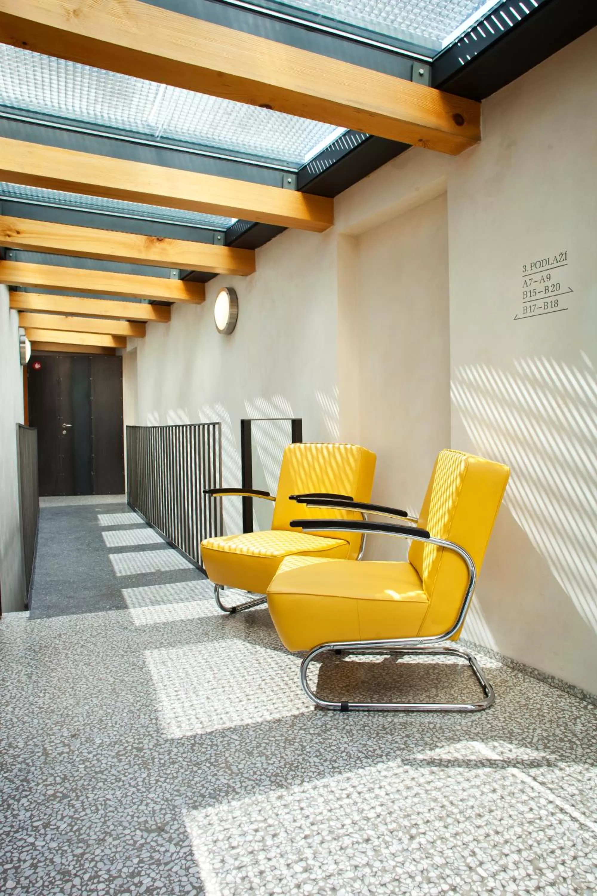 Decorative detail in Bellevue Hotel Benešov