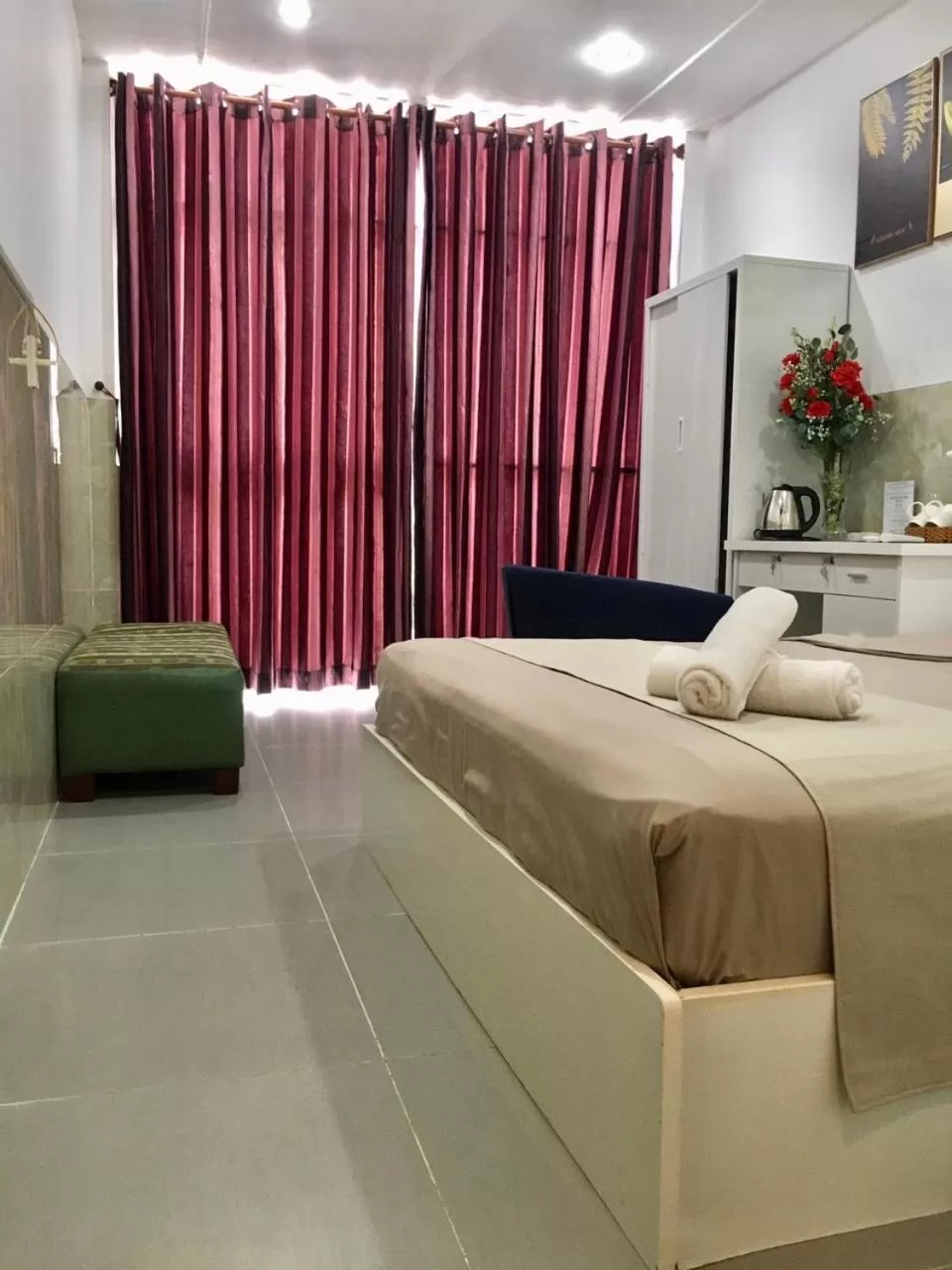 Bed in SaiGon CoZy Hotel "241 Pham Ngu Lao Street''