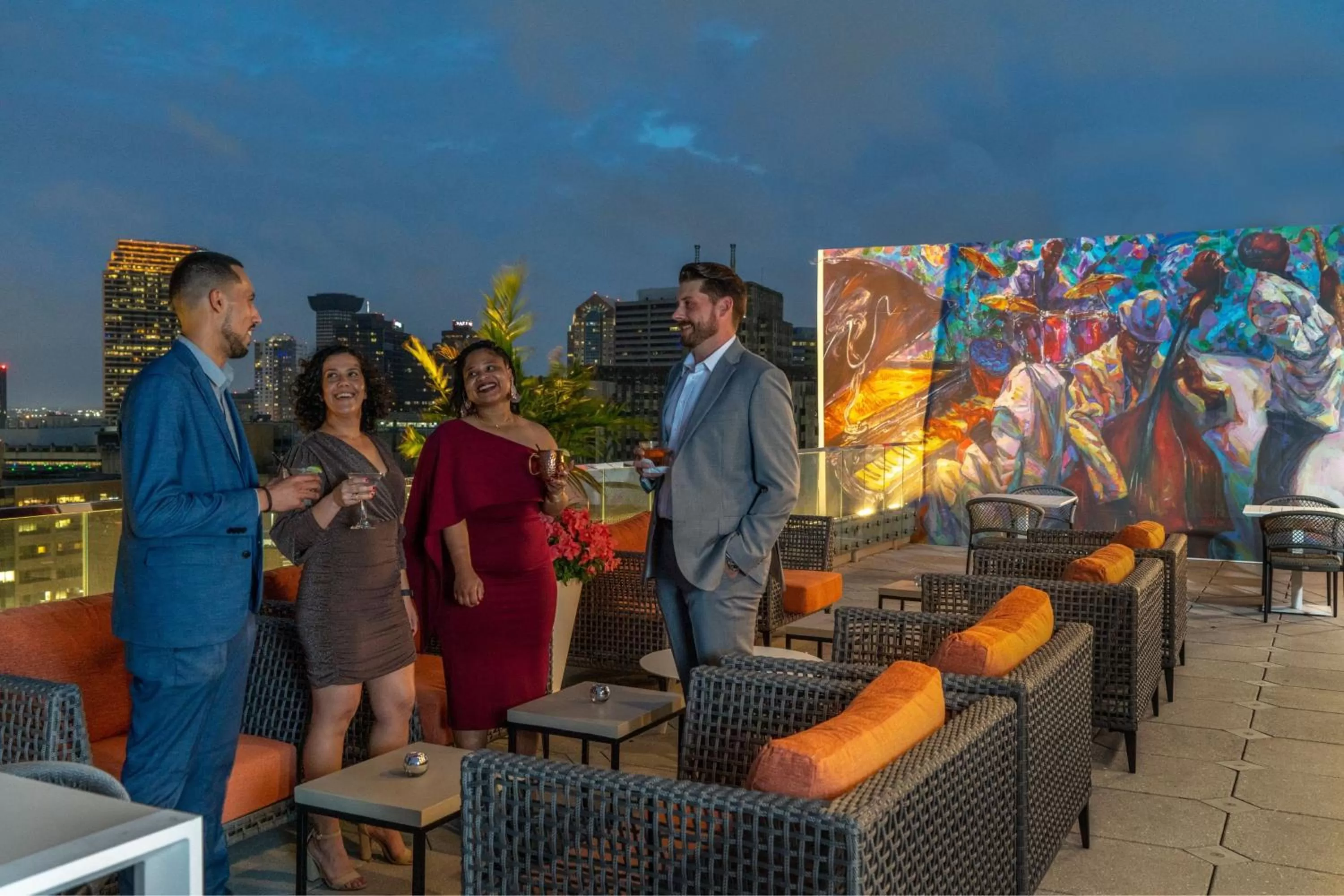 Lounge or bar in TownePlace Suites by Marriott New Orleans Downtown/Canal Street